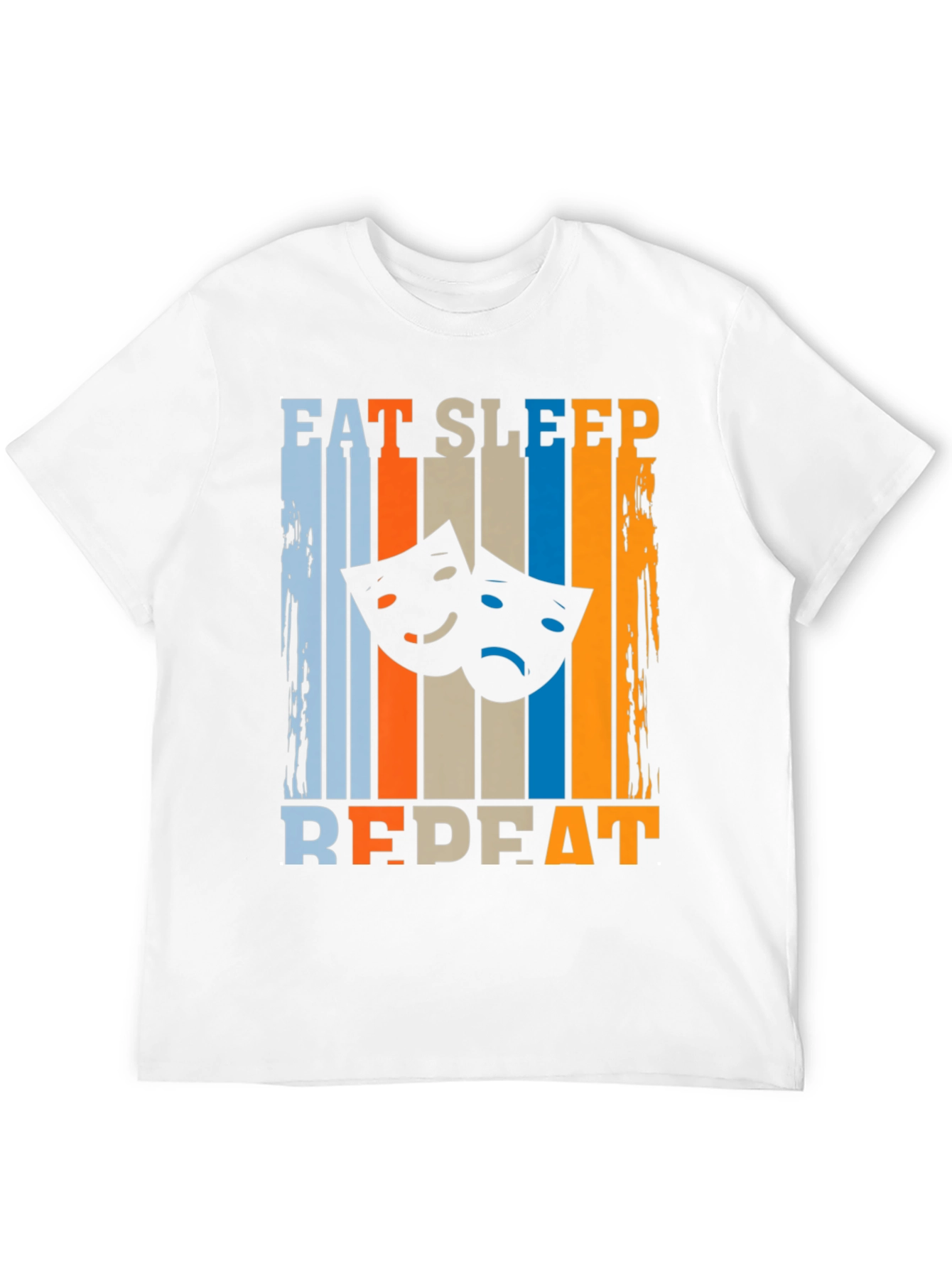 Eat Sleep Theatre Repeat Black T-Shirt
