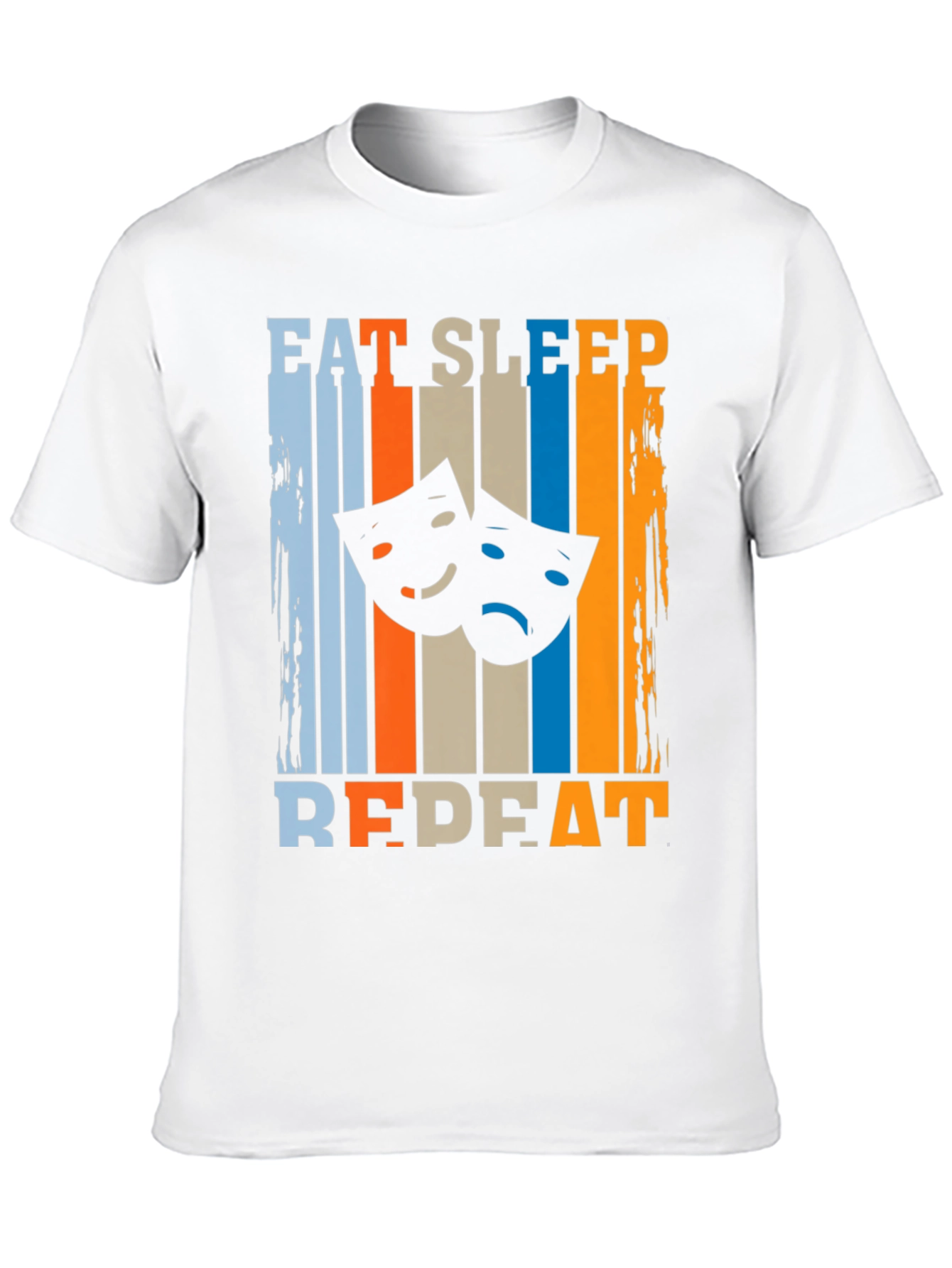Eat Sleep Theatre Repeat Black T-Shirt