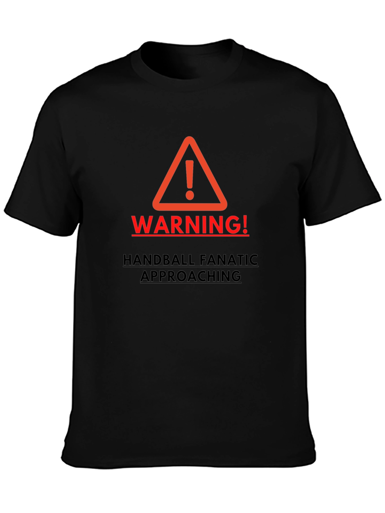 Warning Handball Fanatic Mens T-shirt