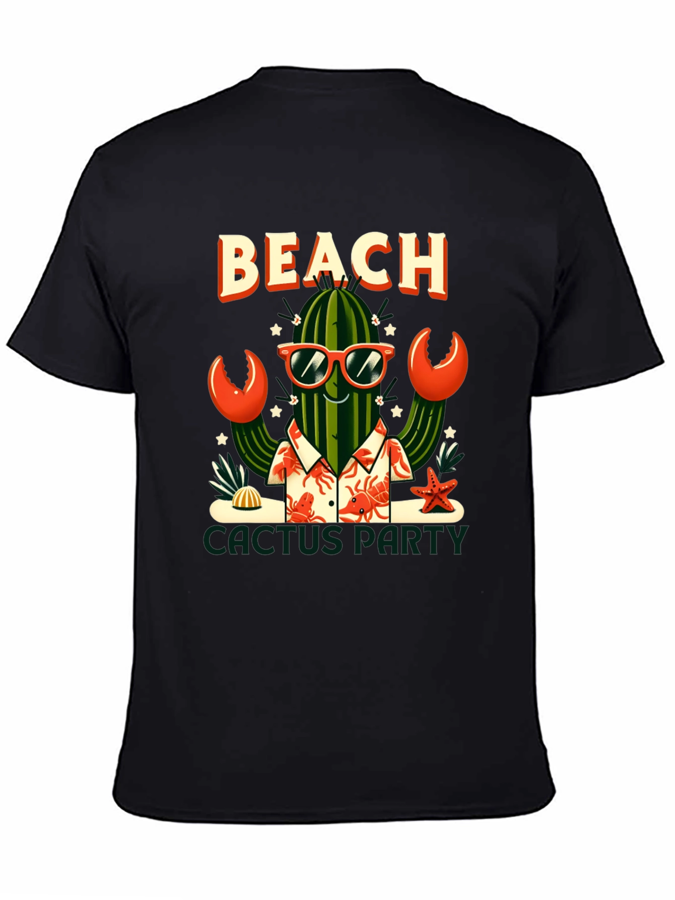Beach Cactus Party Graphic T-Shirt