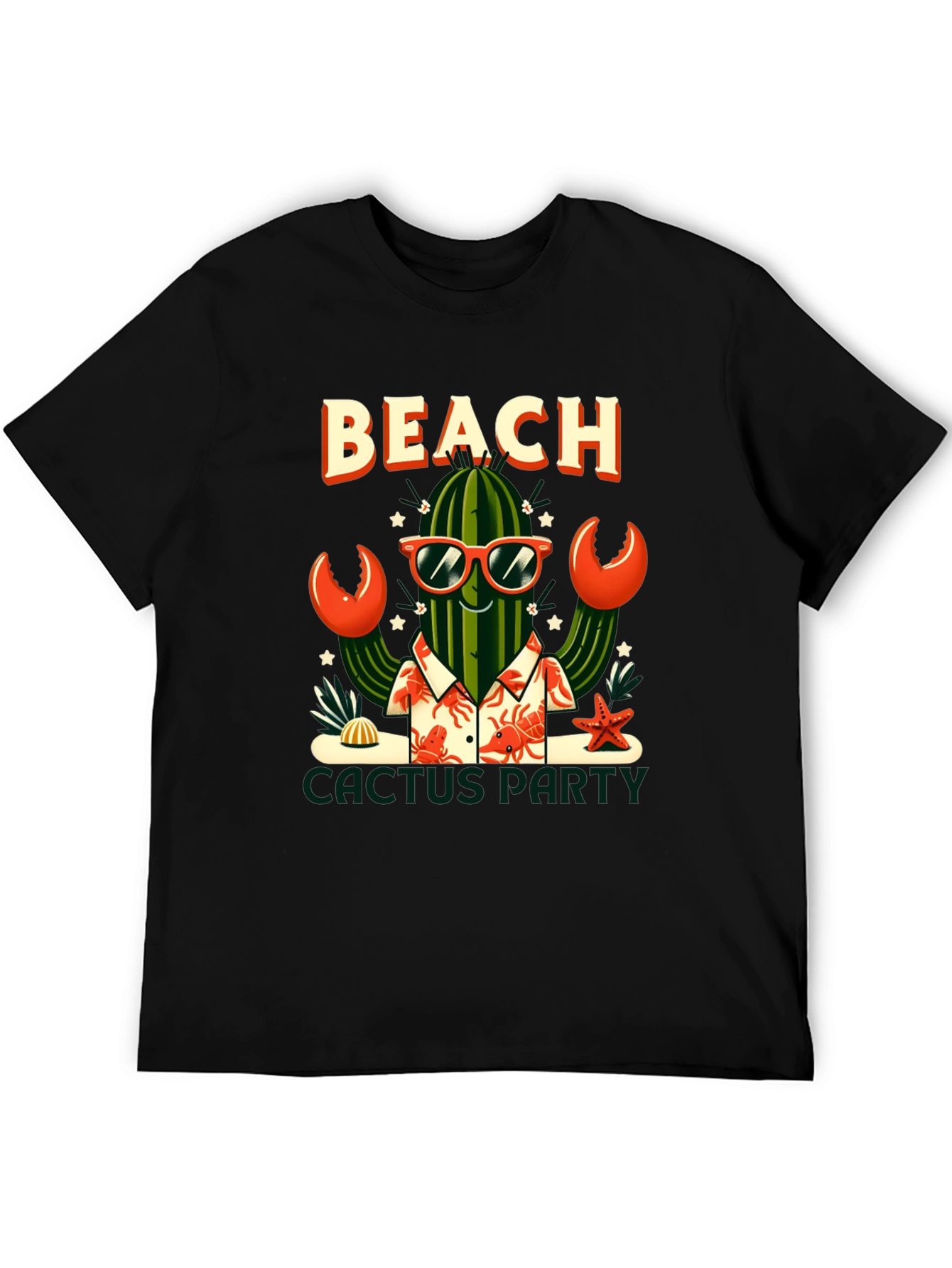 Beach Cactus Party Graphic T-Shirt