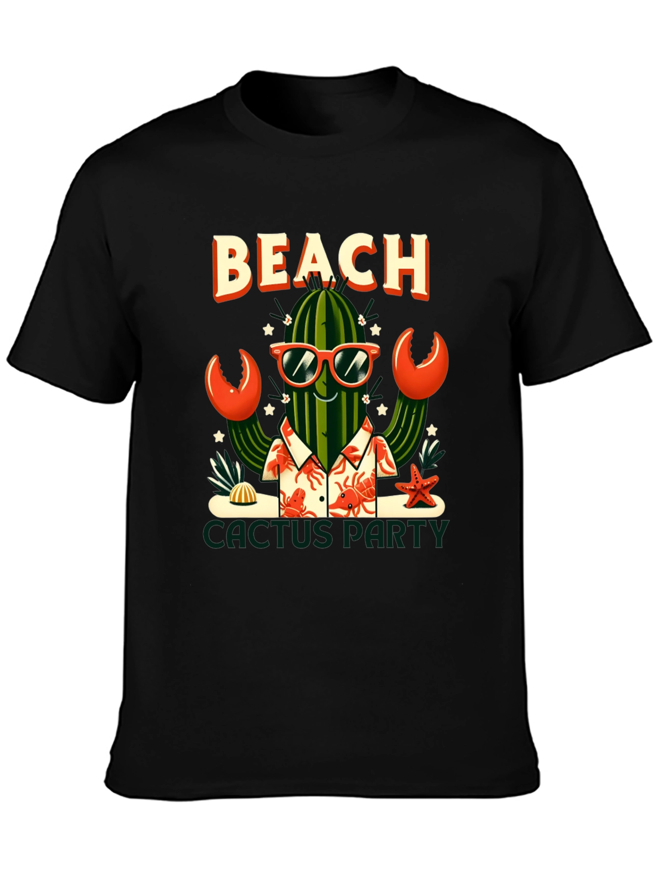 Beach Cactus Party Graphic T-Shirt