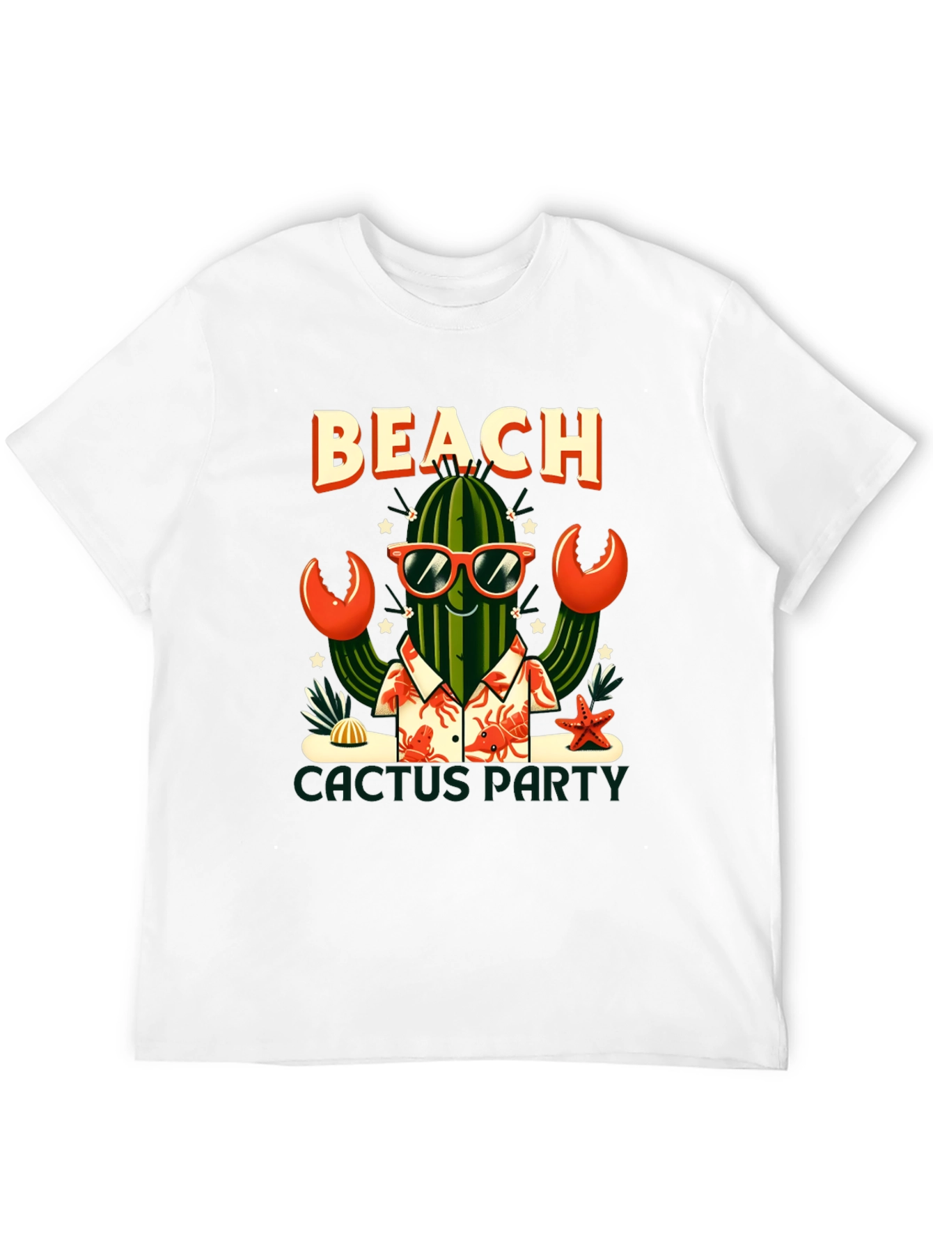 Beach Cactus Party Graphic T-Shirt