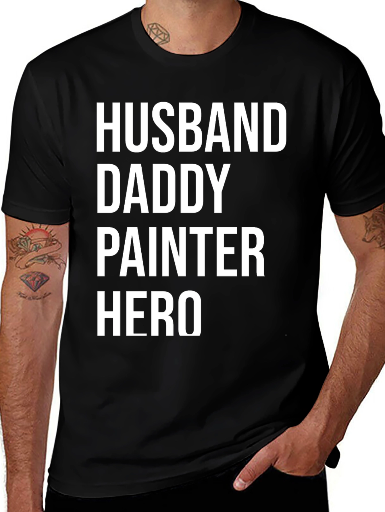 Husband Daddy Painter Hero T-Shirt