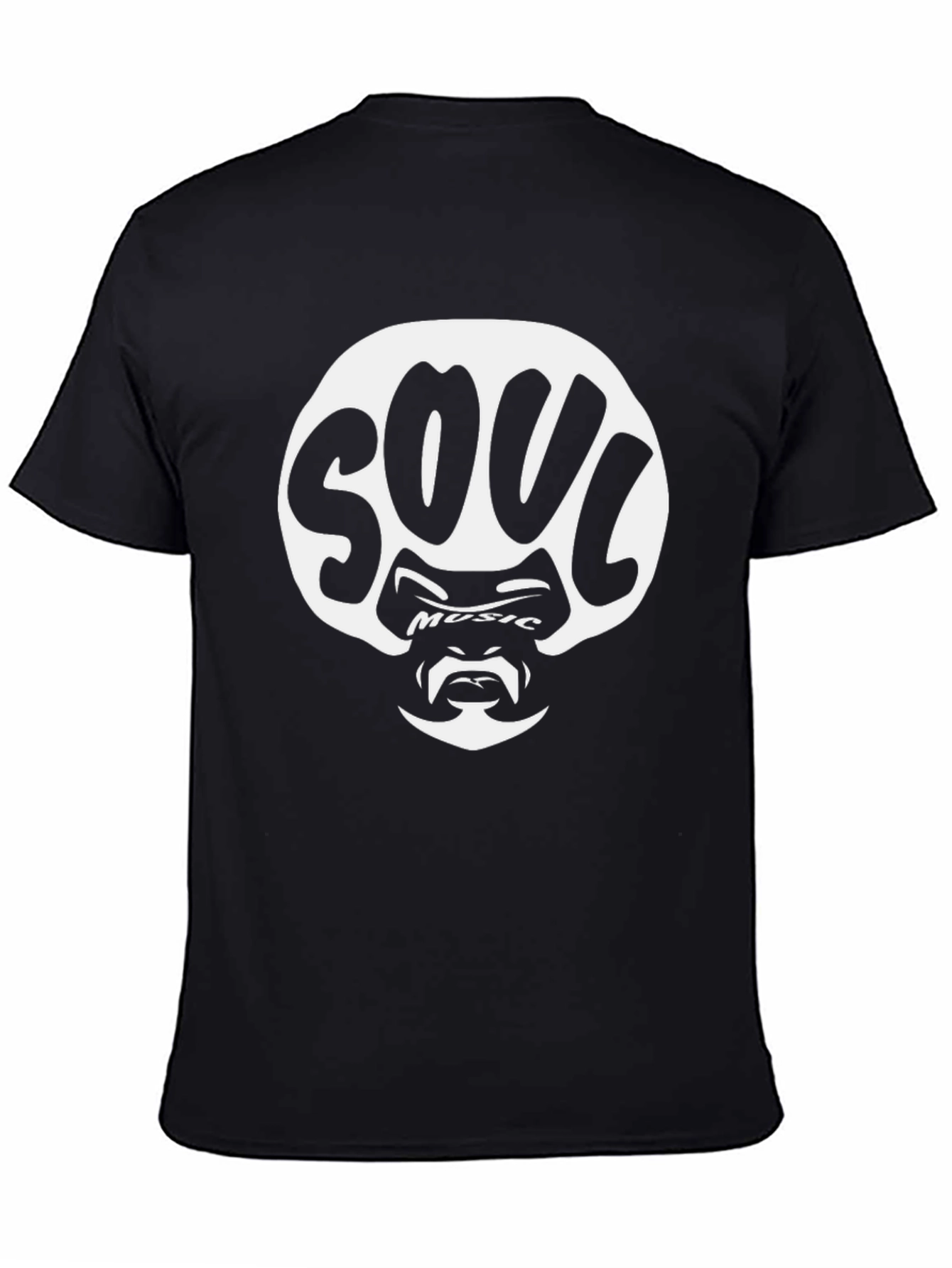 Soul Music Graphic Tee - Black Cotton Blend