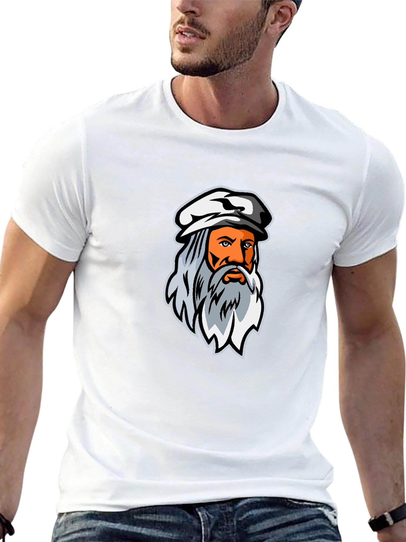 Da Vinci T-Shirt - Black Cotton Blend