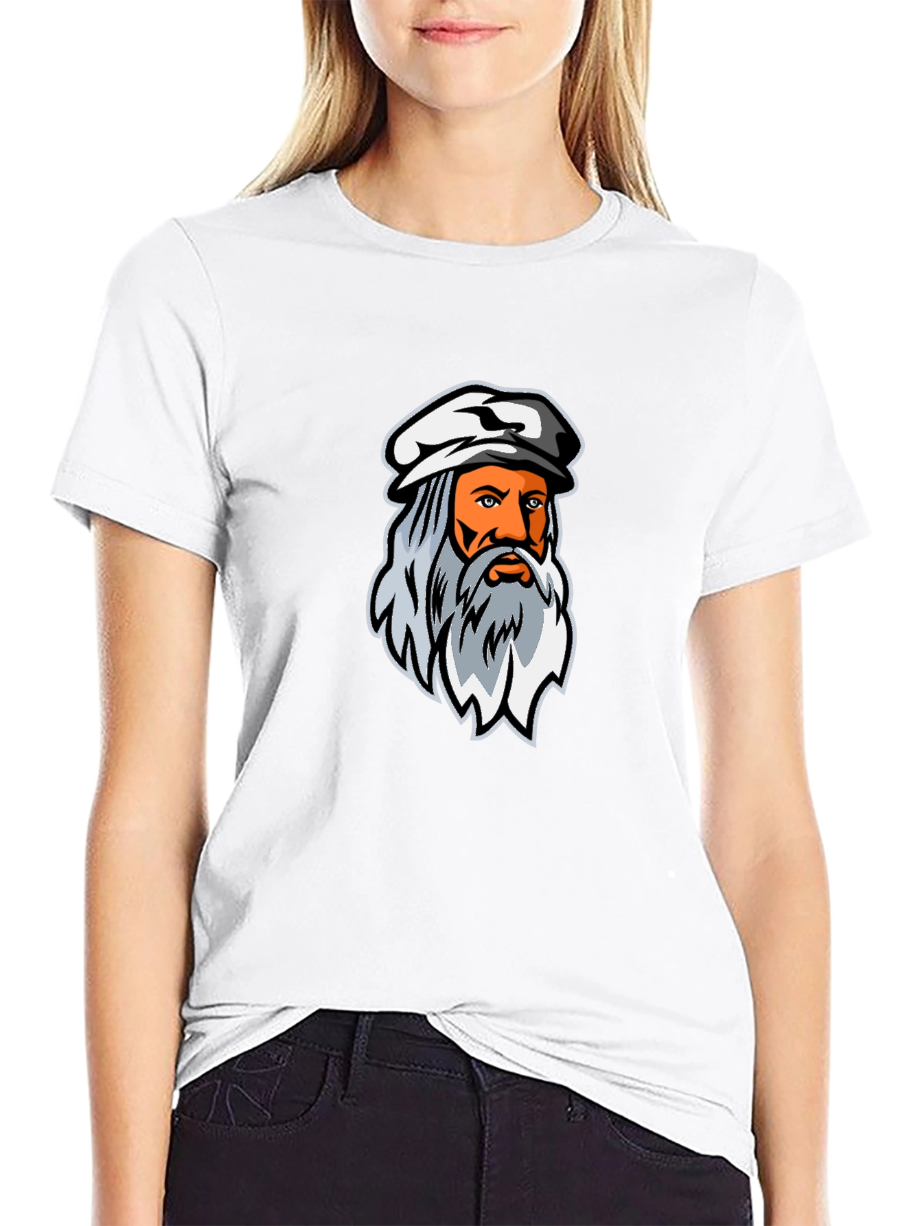 Da Vinci T-Shirt - Black Cotton Blend