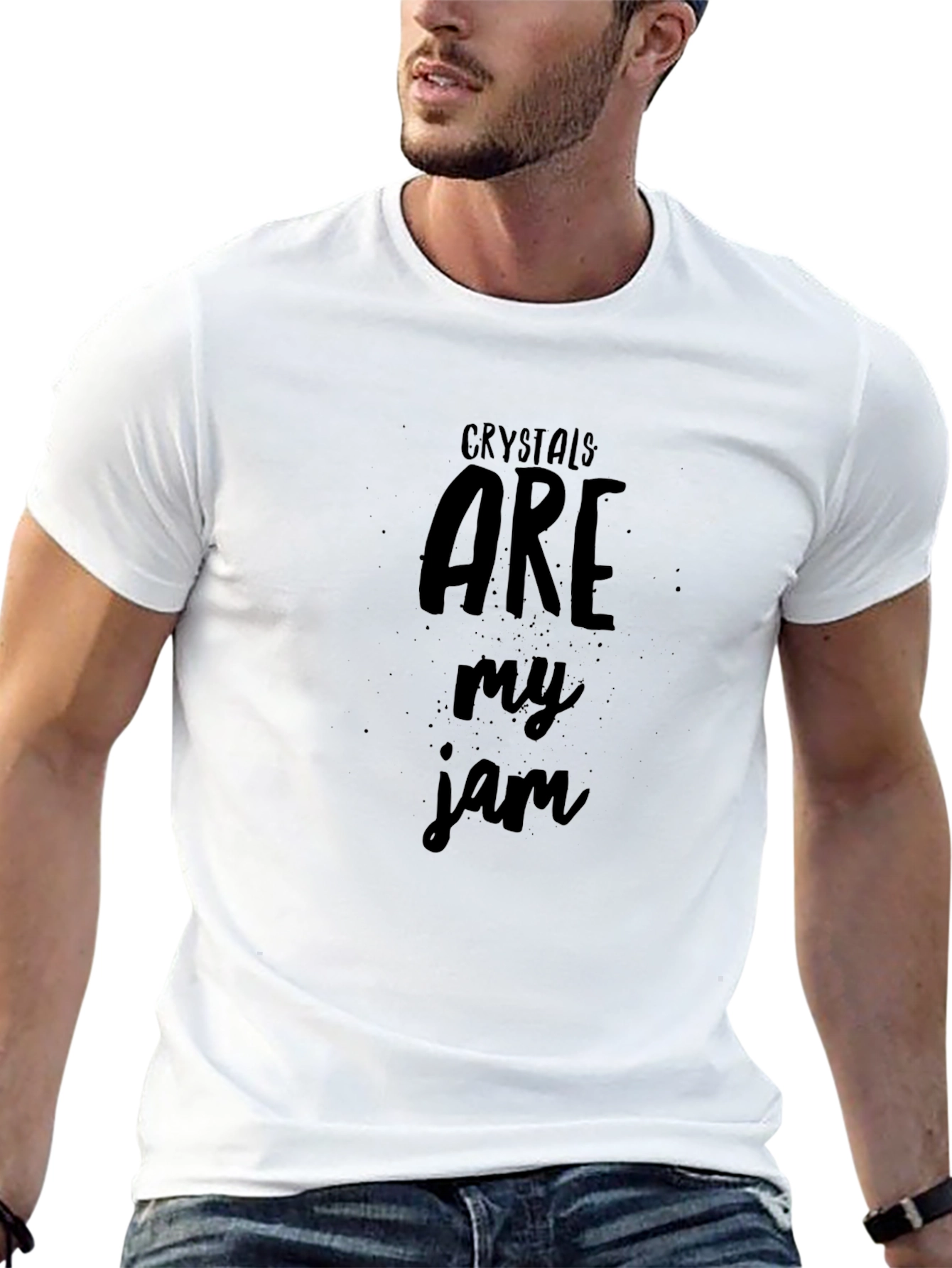 Crystals Are My Jam Black Graphic Tee
