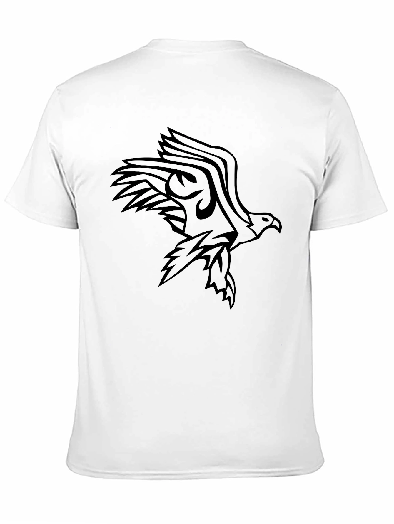 Mens Black Eagle Graphic Tee - Stylish & Bold