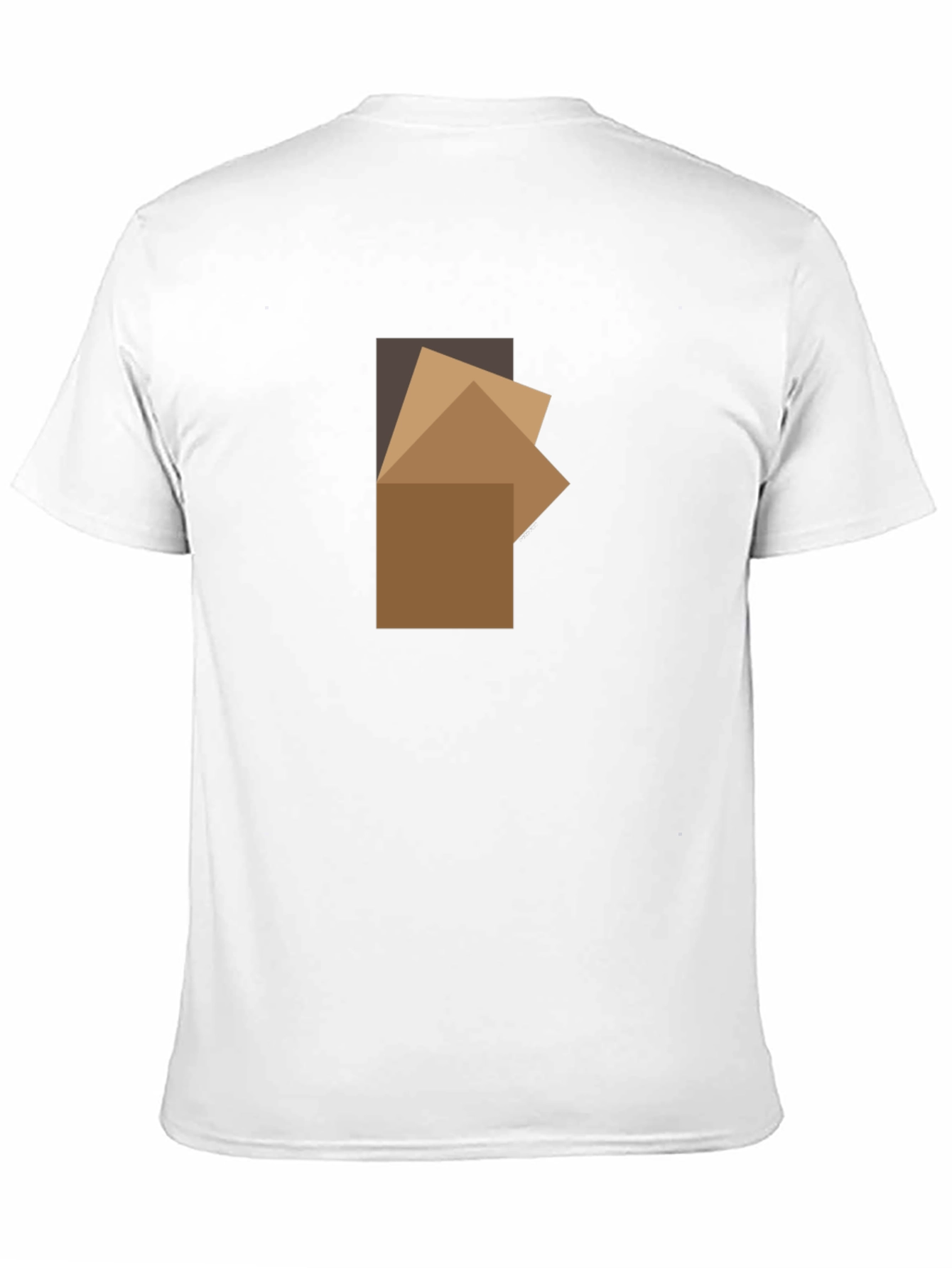Abstract Squares Graphic Black T-Shirt