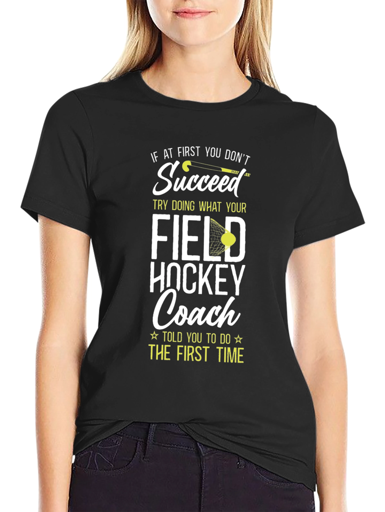 Field Hockey Coach Graphic T-Shirt