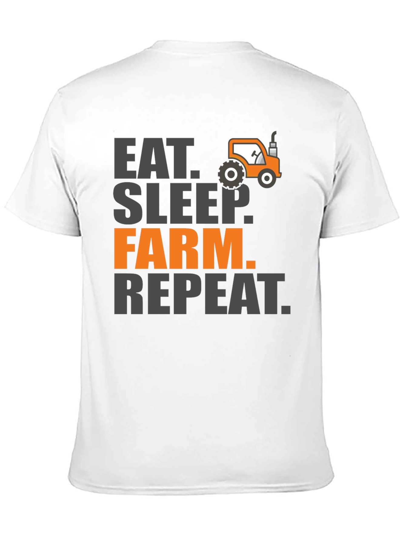 Eat Sleep Farm Repeat Mens Graphic Tee - Black