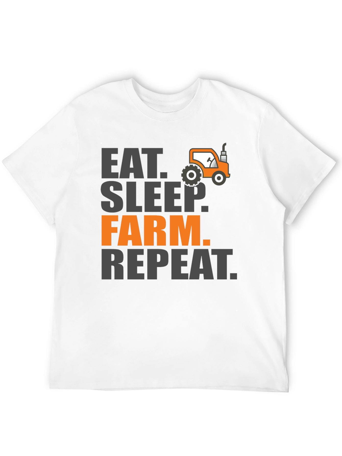 Eat Sleep Farm Repeat Mens Graphic Tee - Black