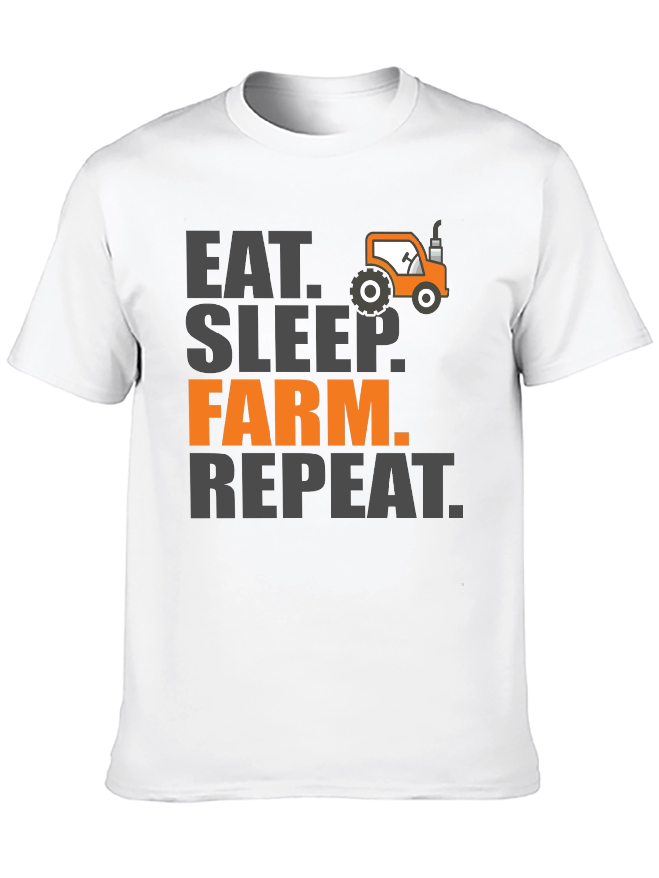 Eat Sleep Farm Repeat Mens Graphic Tee - Black