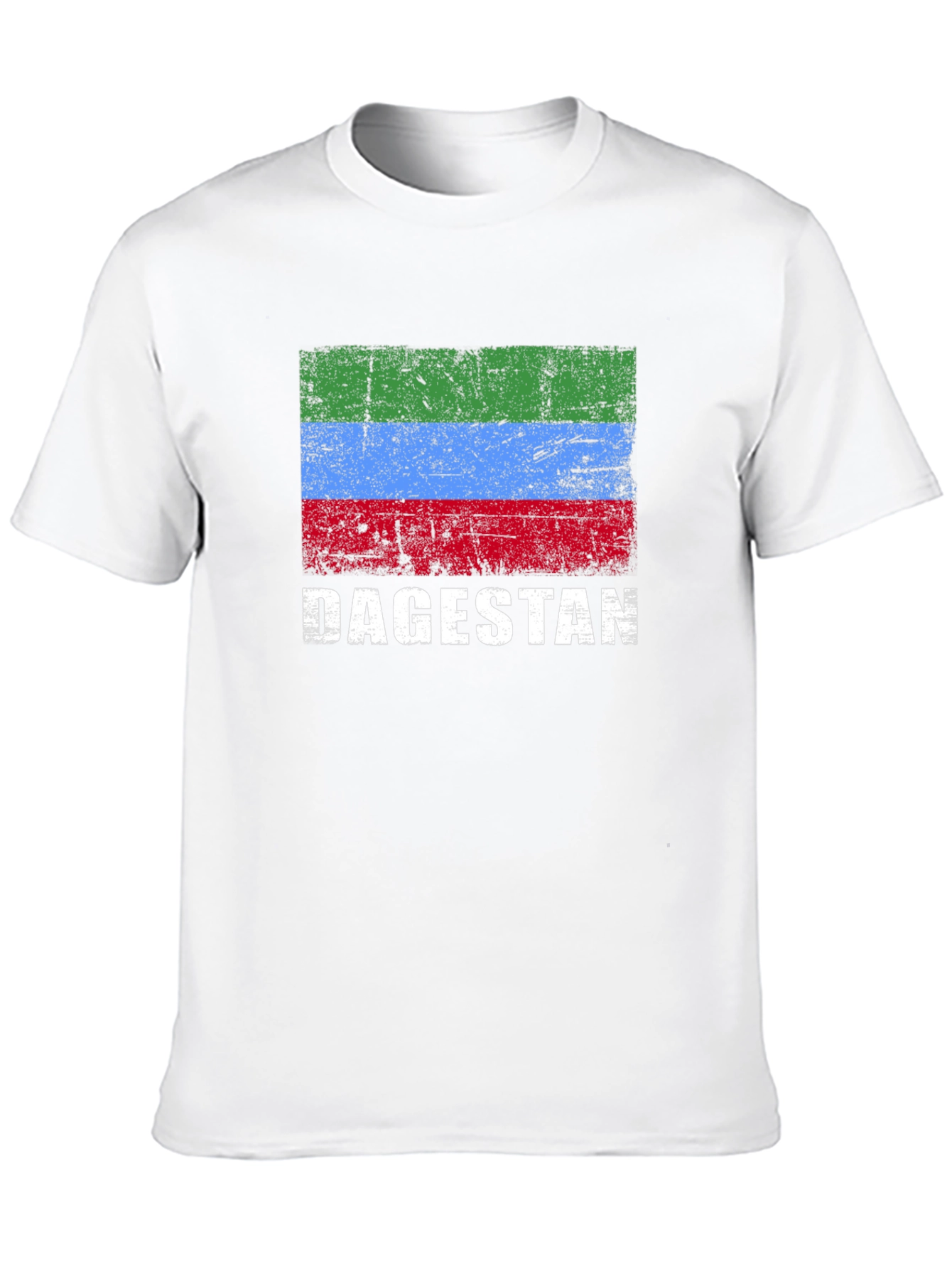 Dagestan Flag T-Shirt - Distressed Design