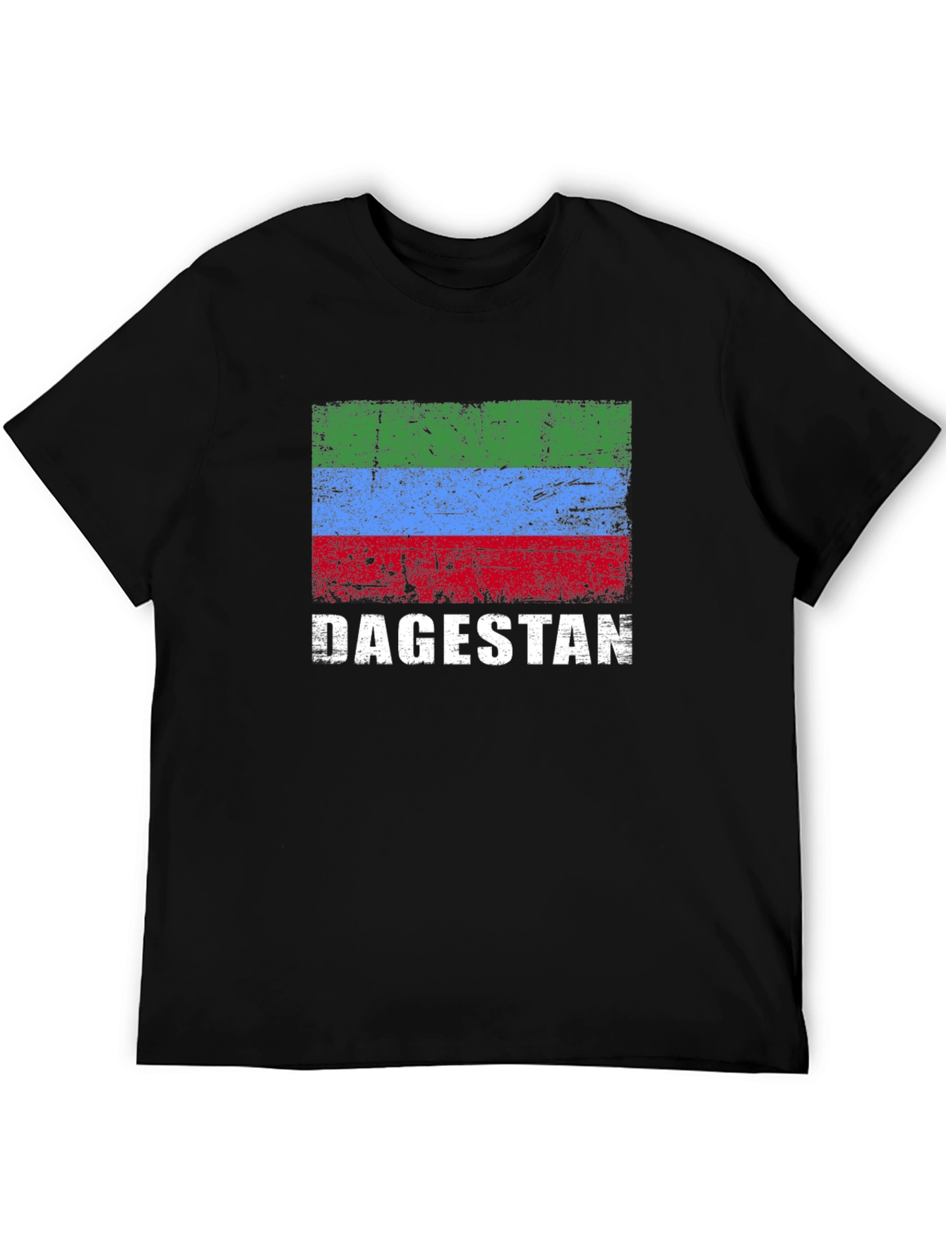 Dagestan Flag T-Shirt - Distressed Design