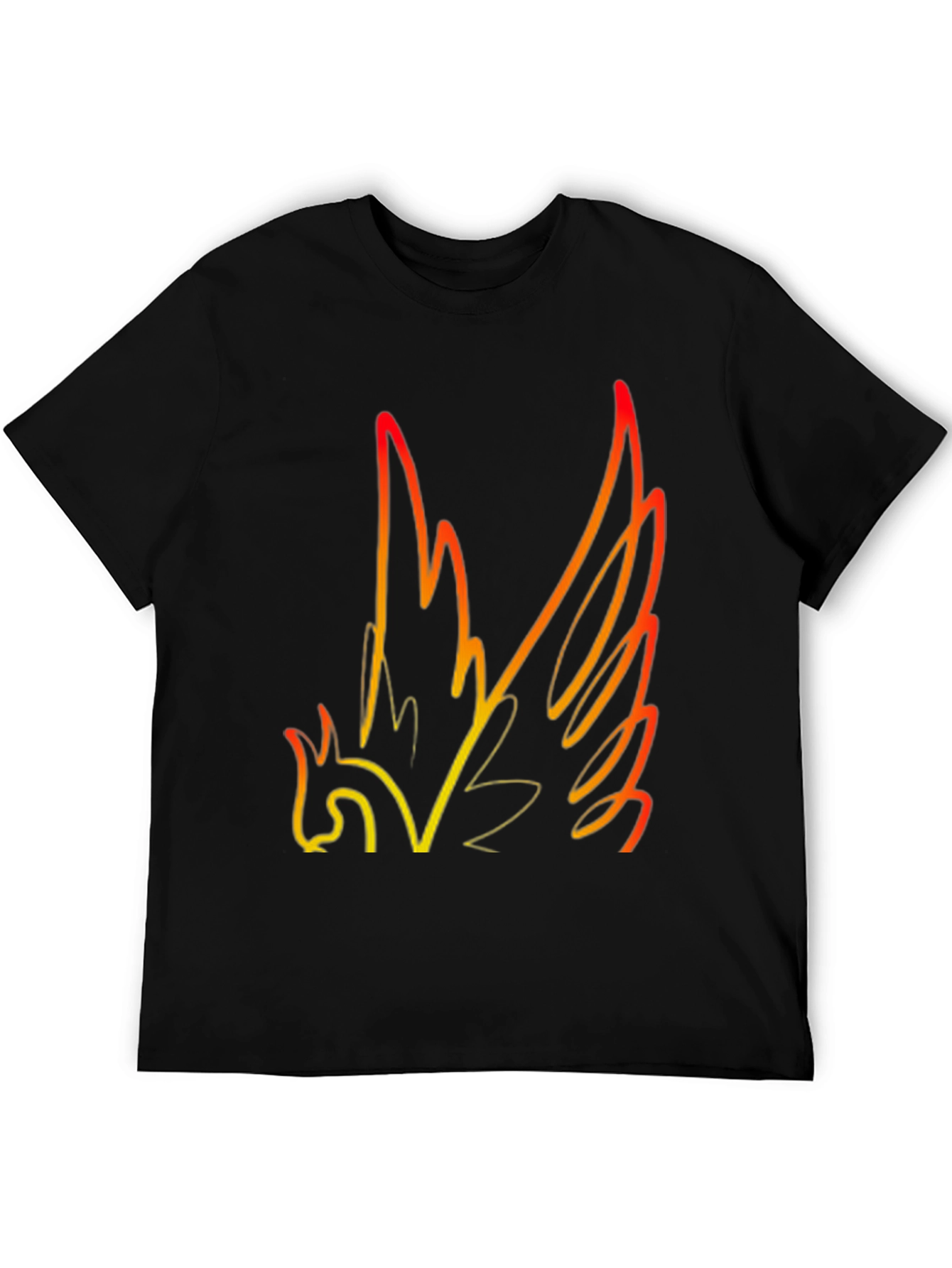 Phoenix Graphic Black T-Shirt - Unique Design