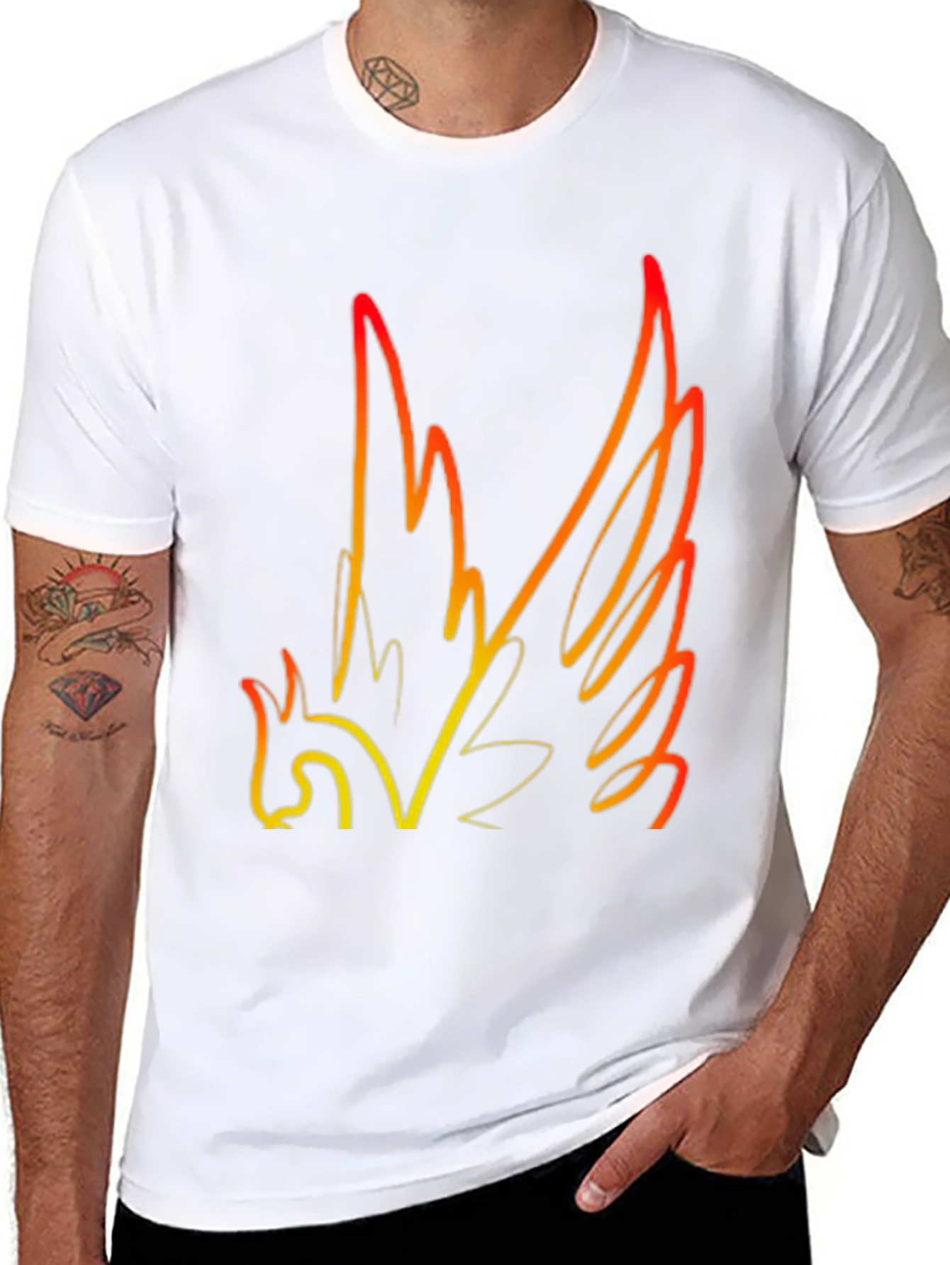 Phoenix Graphic Black T-Shirt - Unique Design