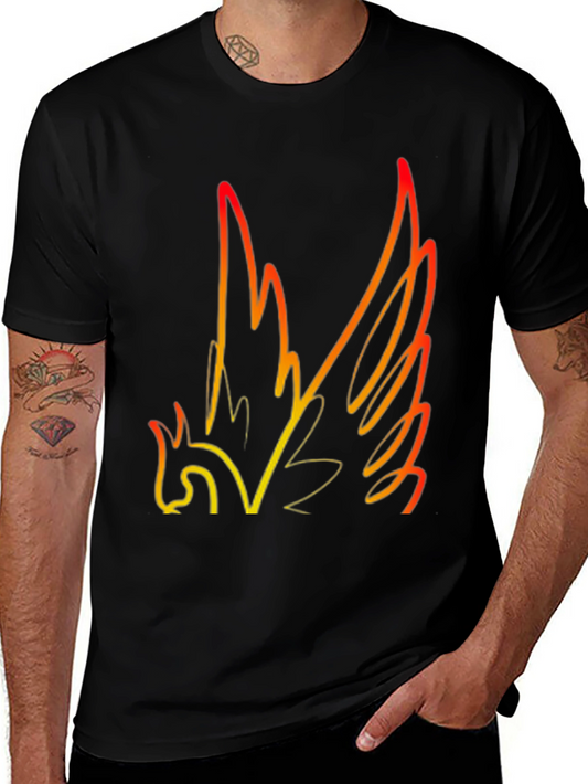 Phoenix Graphic Black T-Shirt - Unique Design