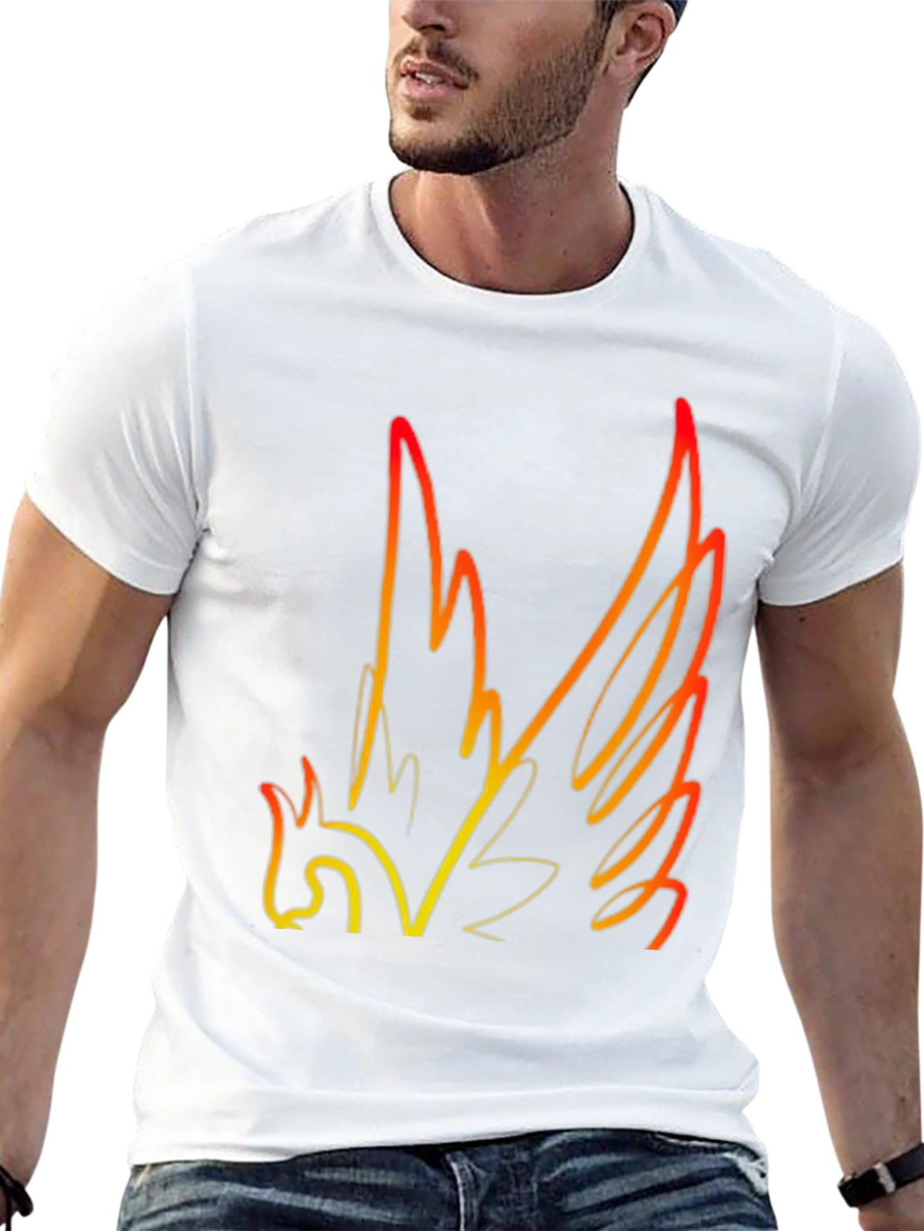 Phoenix Graphic Black T-Shirt - Unique Design