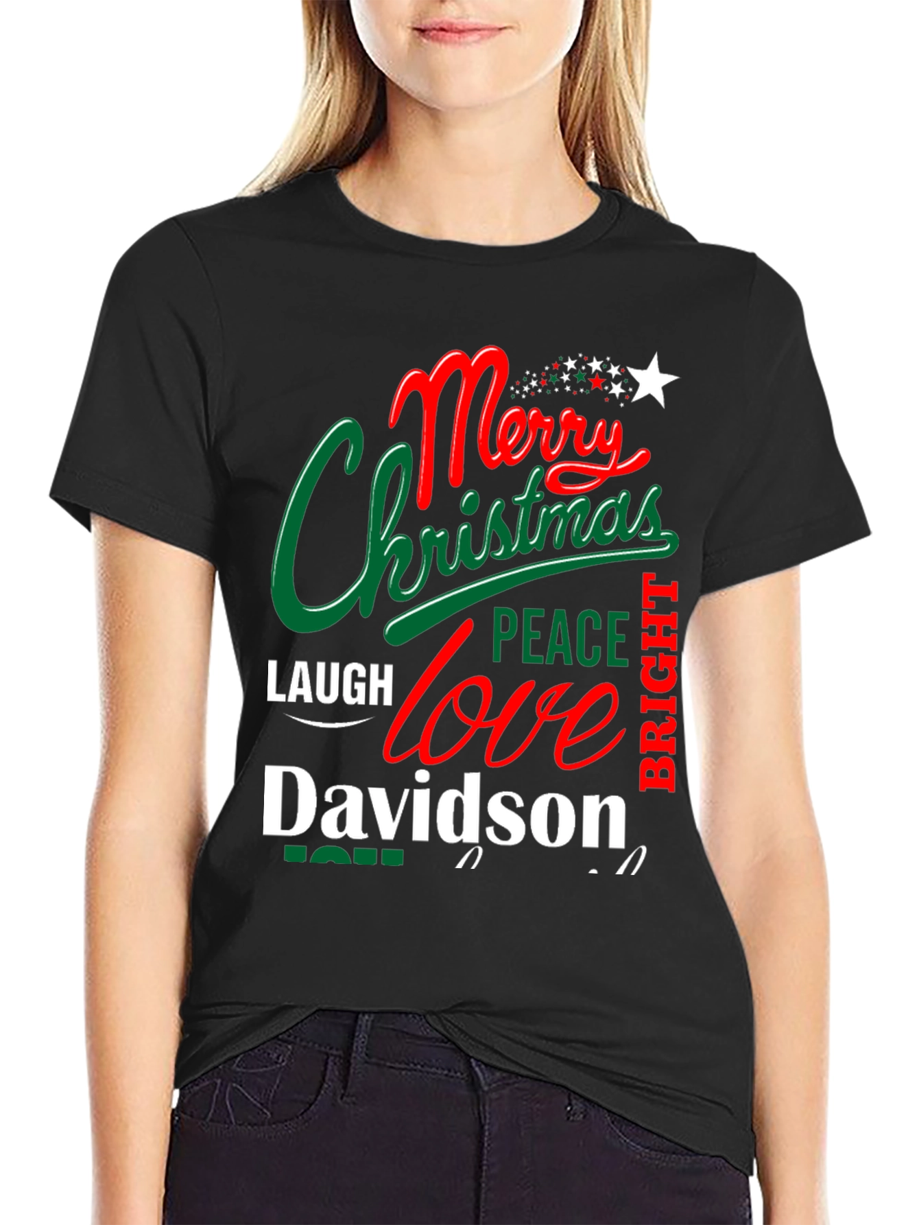 Merry Christmas Davidson T-Shirt - Festive Holiday Apparel