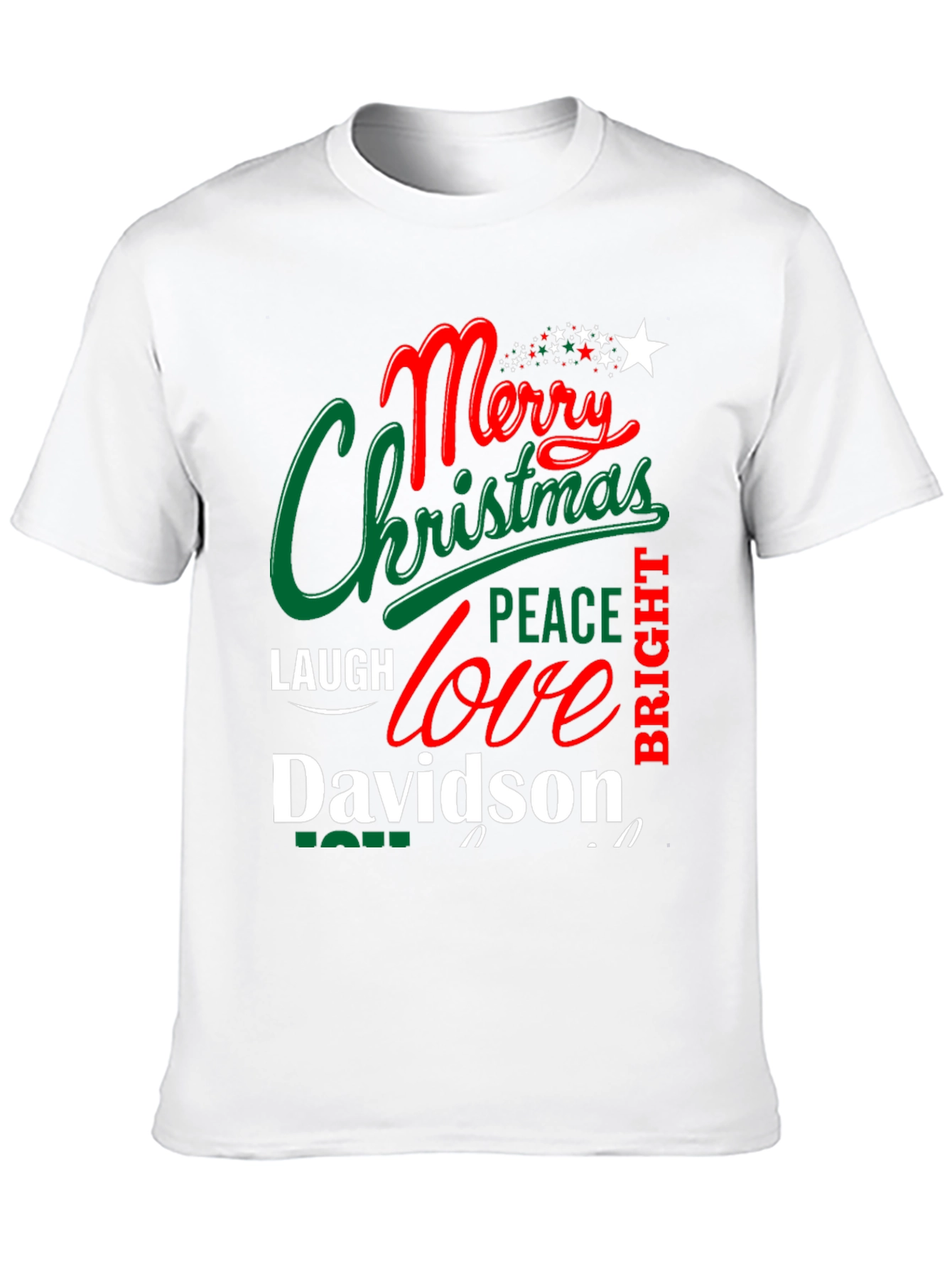 Merry Christmas Davidson T-Shirt - Festive Holiday Apparel