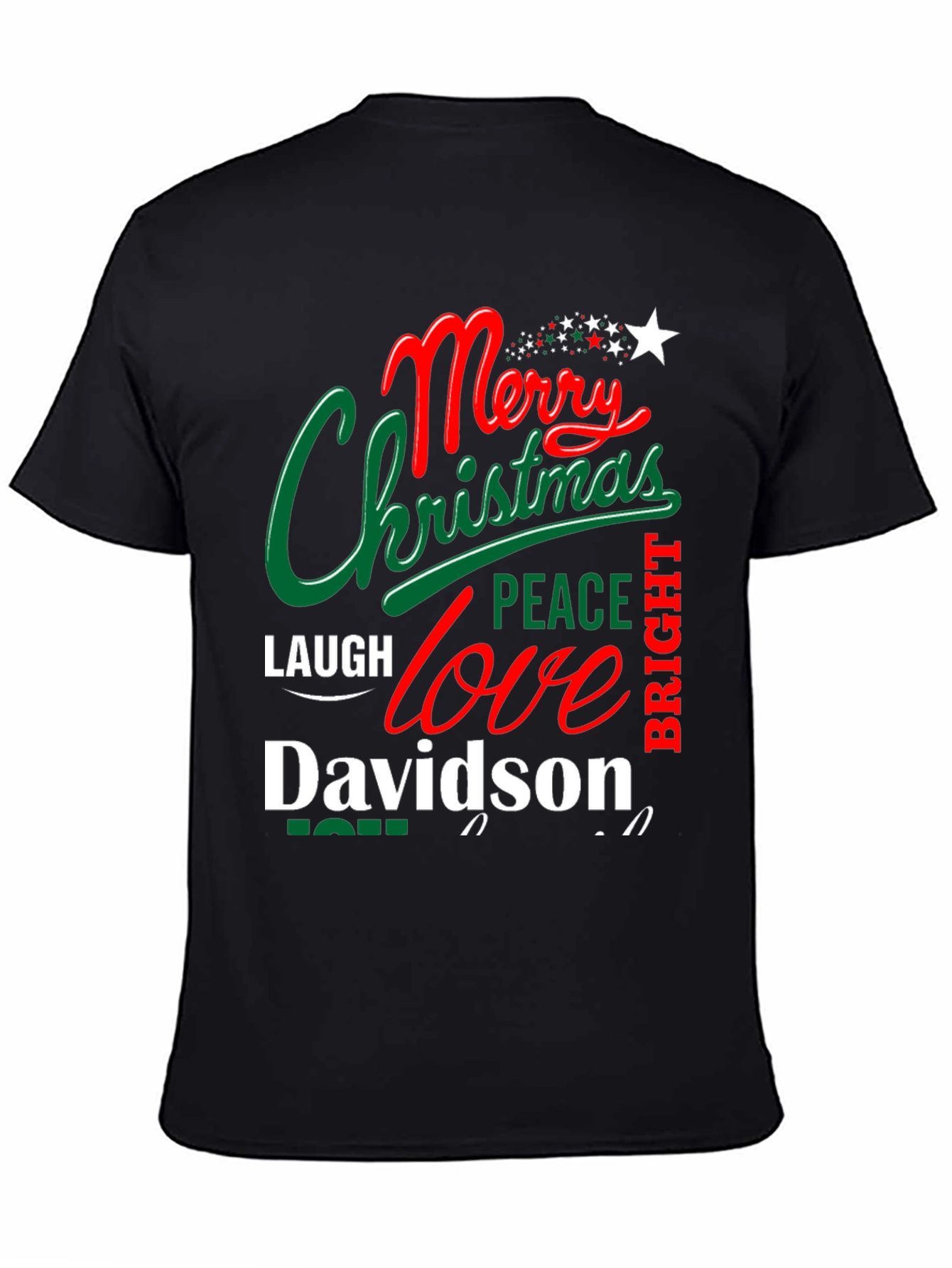 Merry Christmas Davidson T-Shirt - Festive Holiday Apparel
