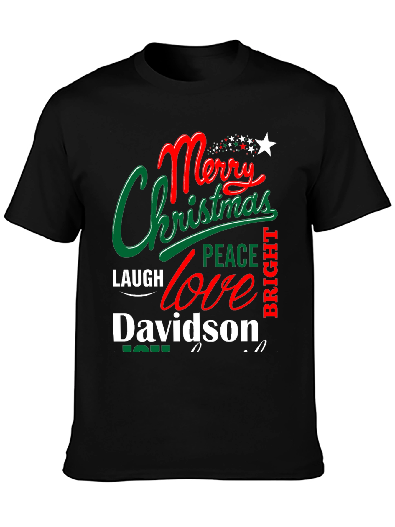 Merry Christmas Davidson T-Shirt - Festive Holiday Apparel