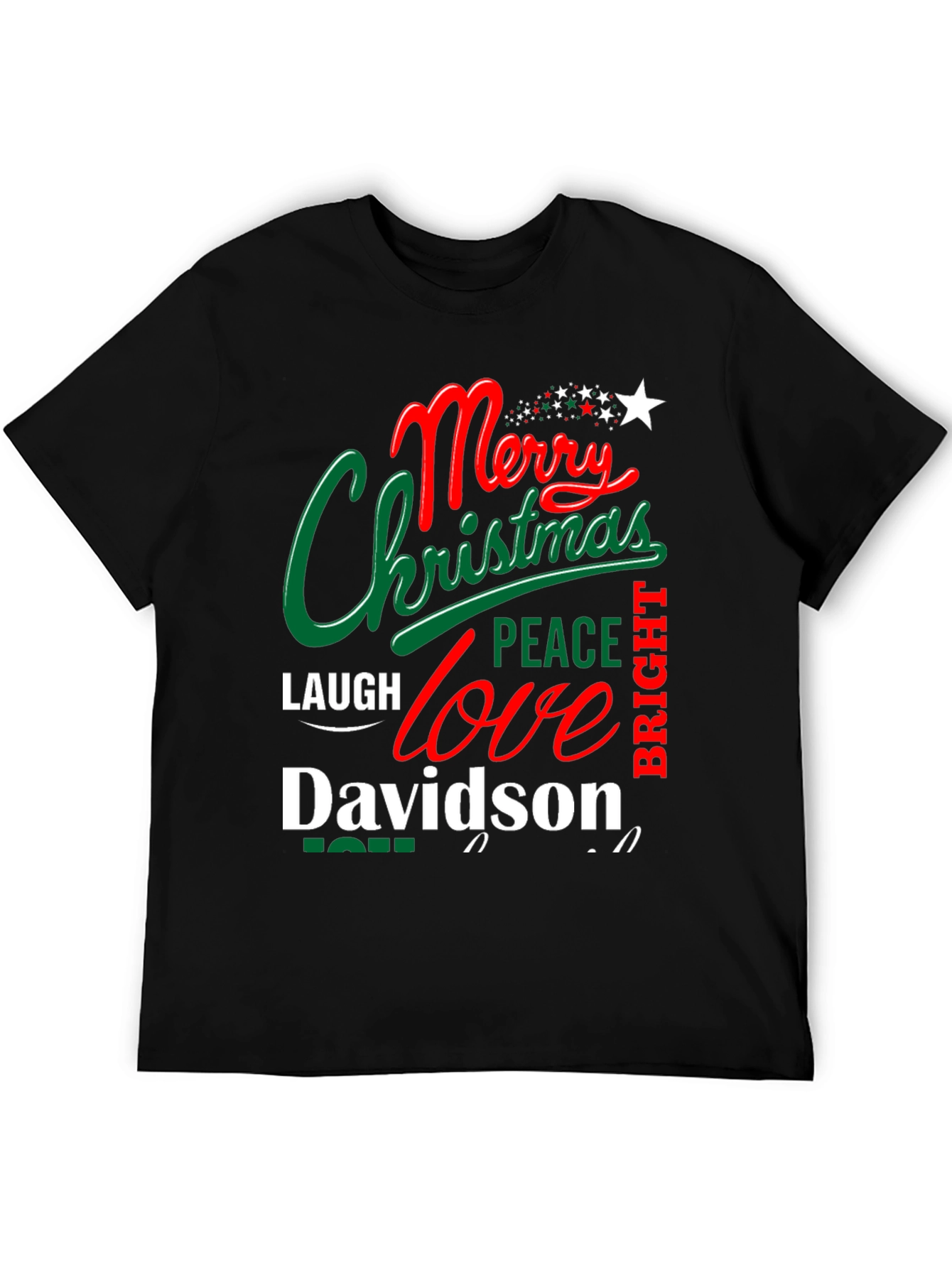 Merry Christmas Davidson T-Shirt - Festive Holiday Apparel