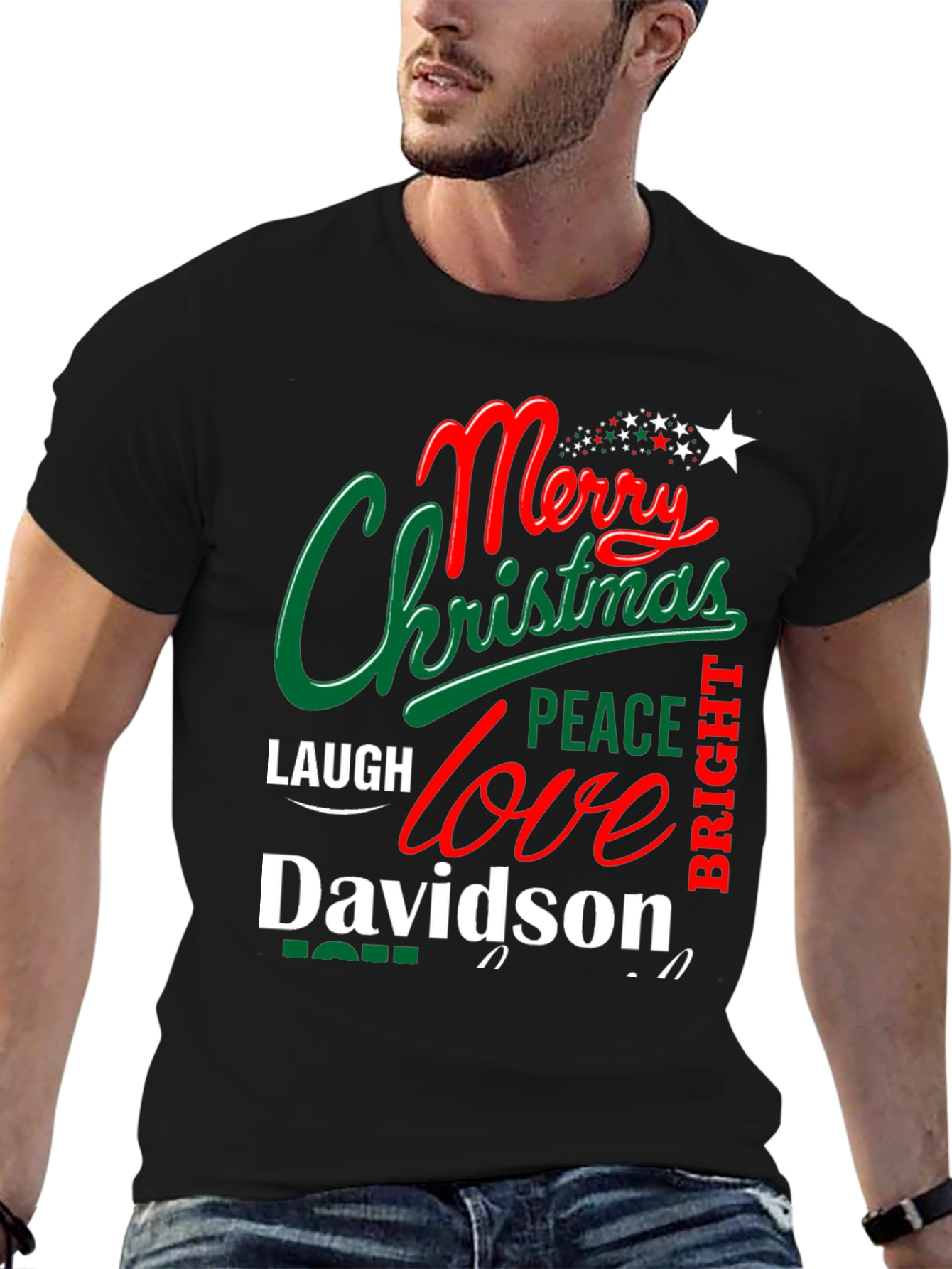 Merry Christmas Davidson T-Shirt - Festive Holiday Apparel