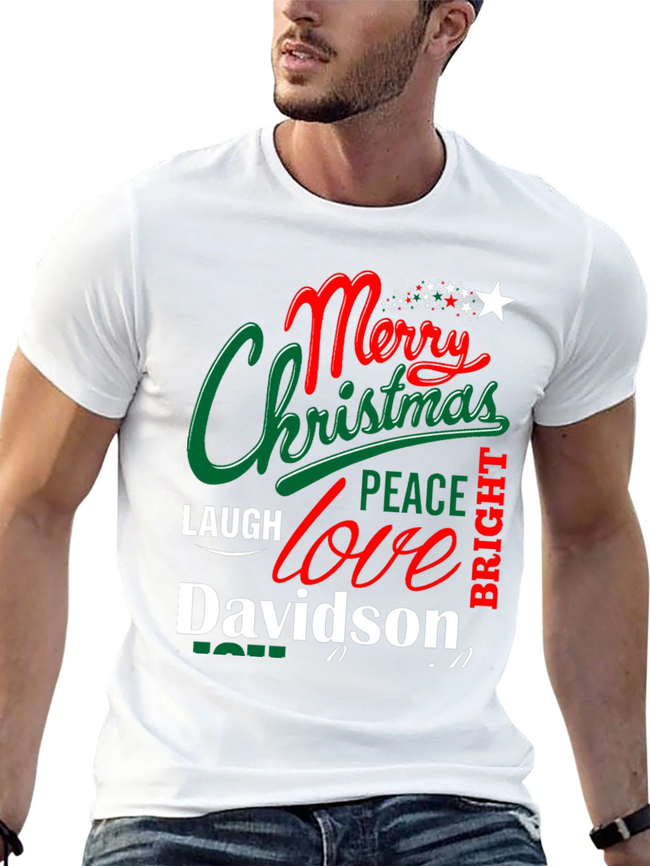 Merry Christmas Davidson T-Shirt - Festive Holiday Apparel