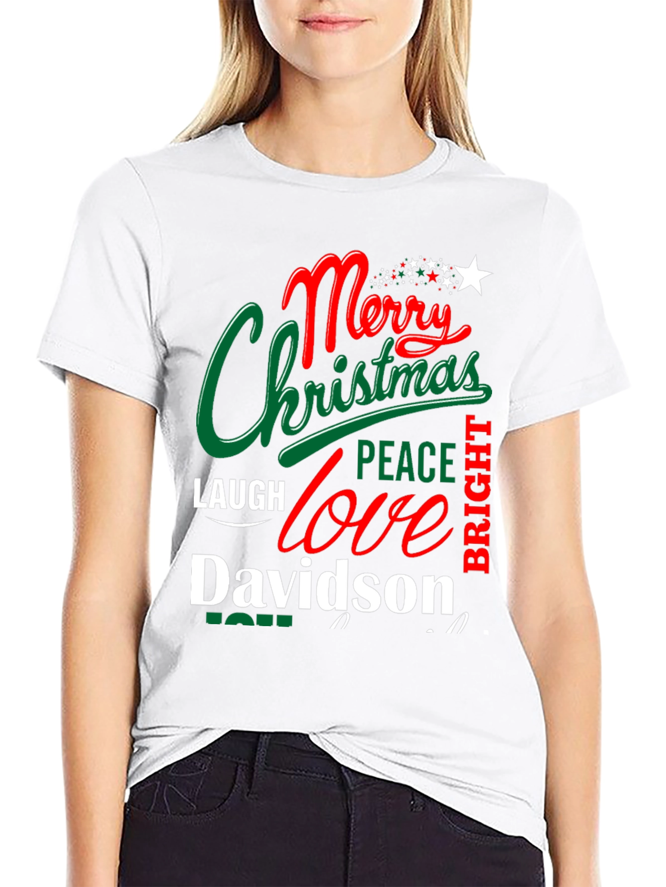 Merry Christmas Davidson T-Shirt - Festive Holiday Apparel