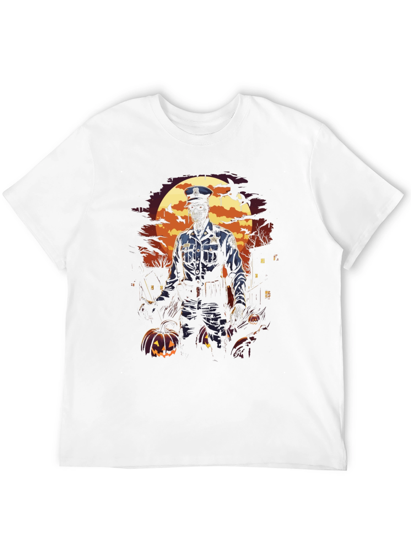 Zombie Cop Halloween T-Shirt