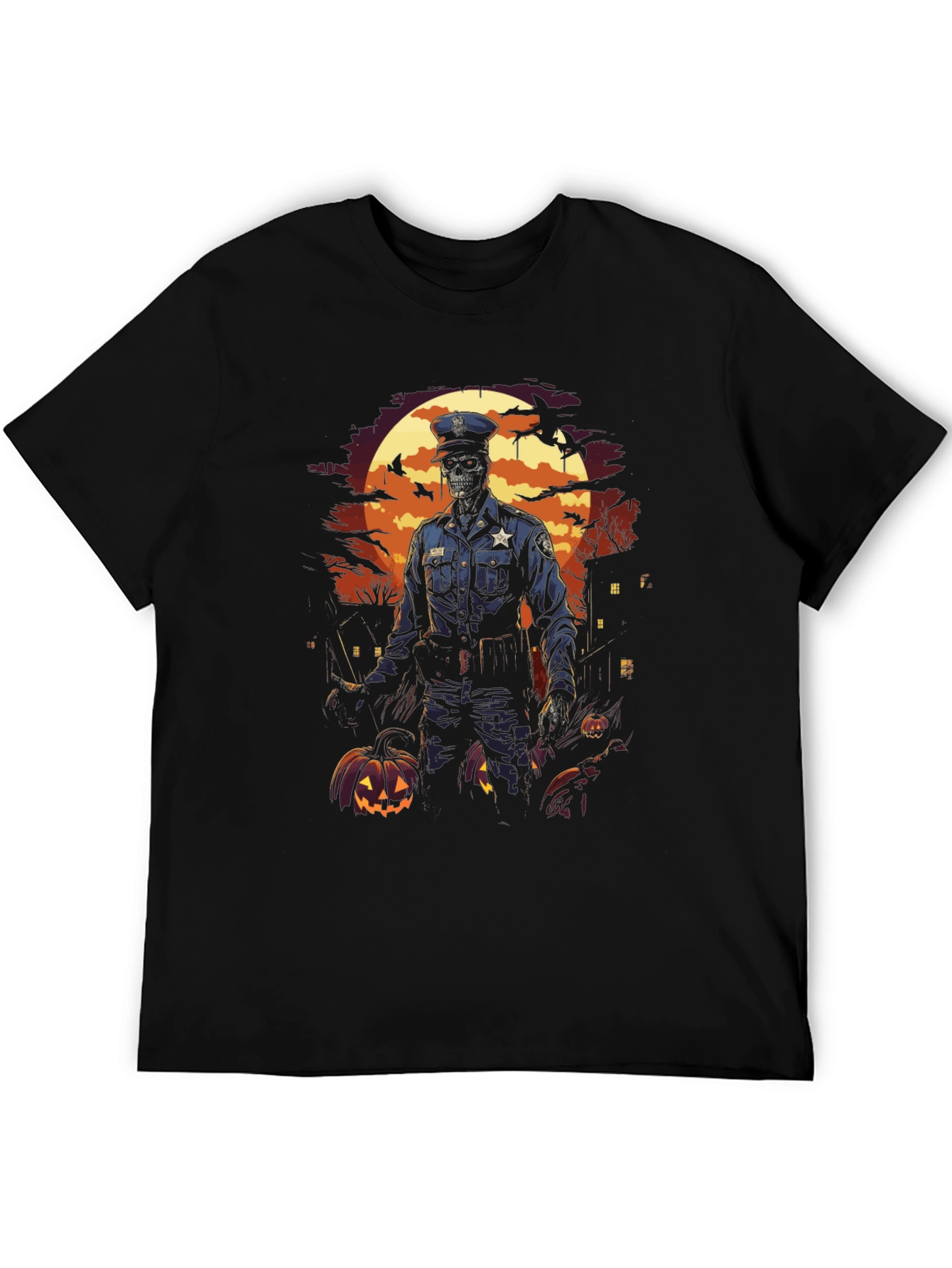 Zombie Cop Halloween T-Shirt