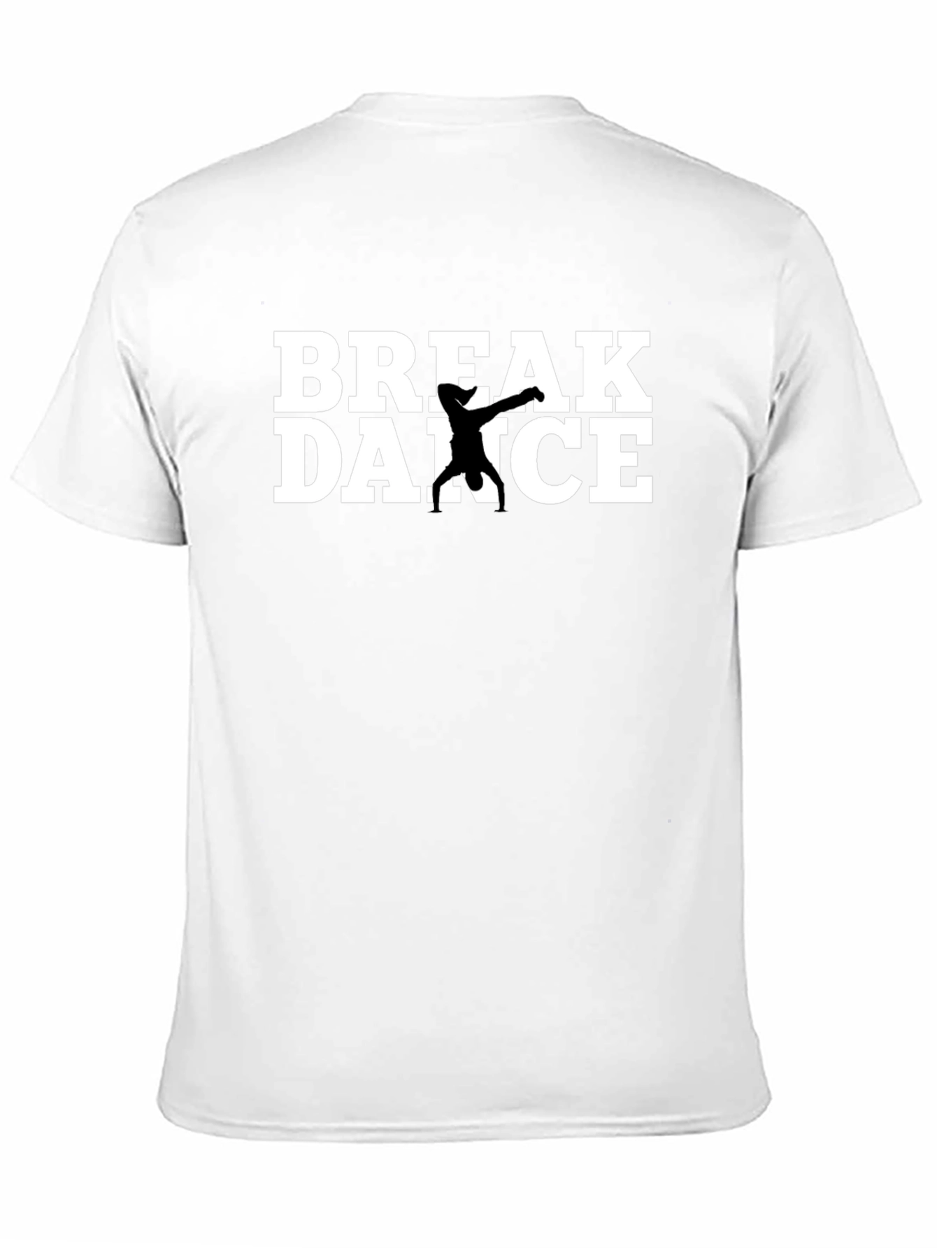 Break Dance Graphic Tee - Black Cotton T-Shirt