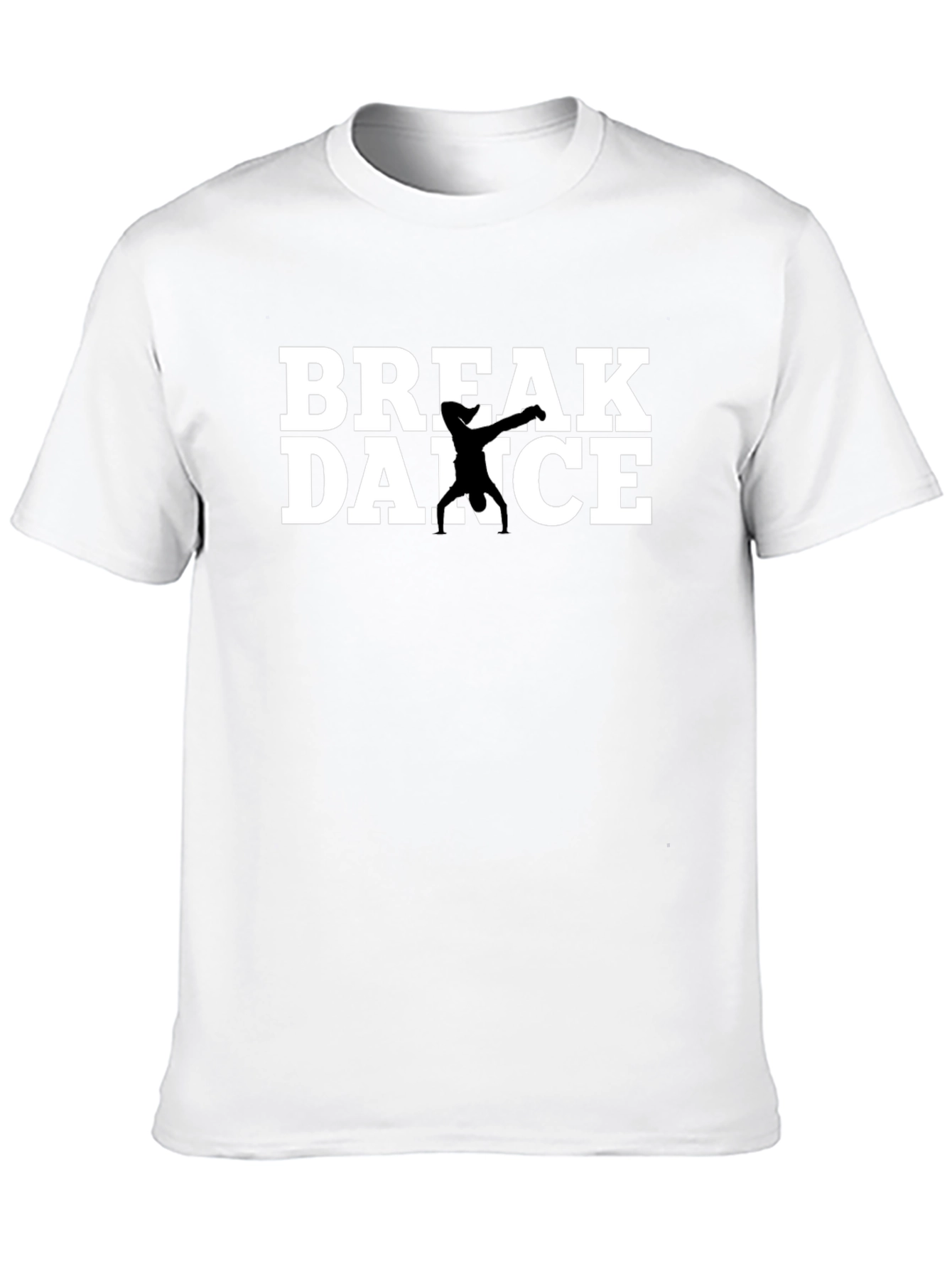 Break Dance Graphic Tee - Black Cotton T-Shirt