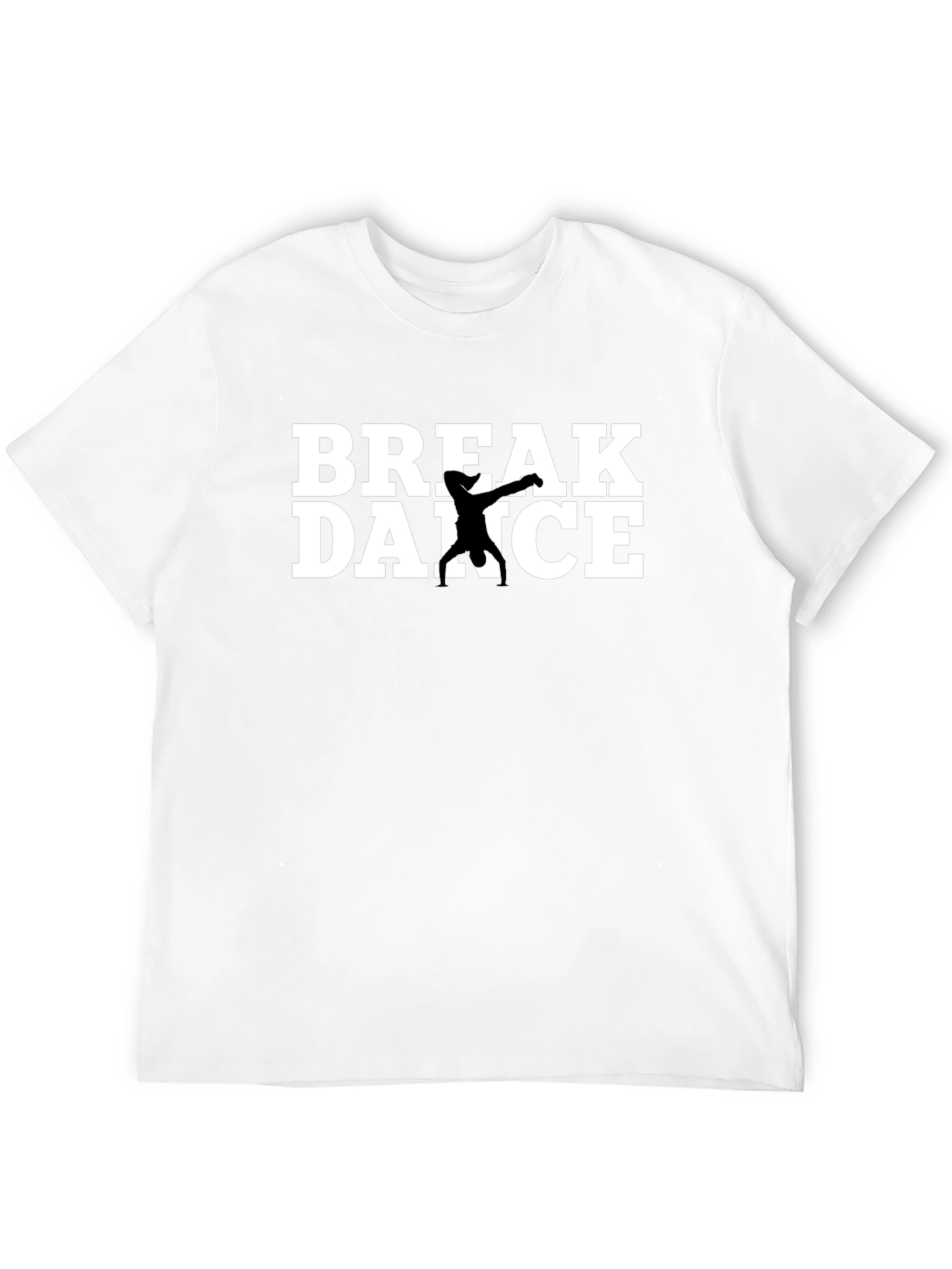 Break Dance Graphic Tee - Black Cotton T-Shirt