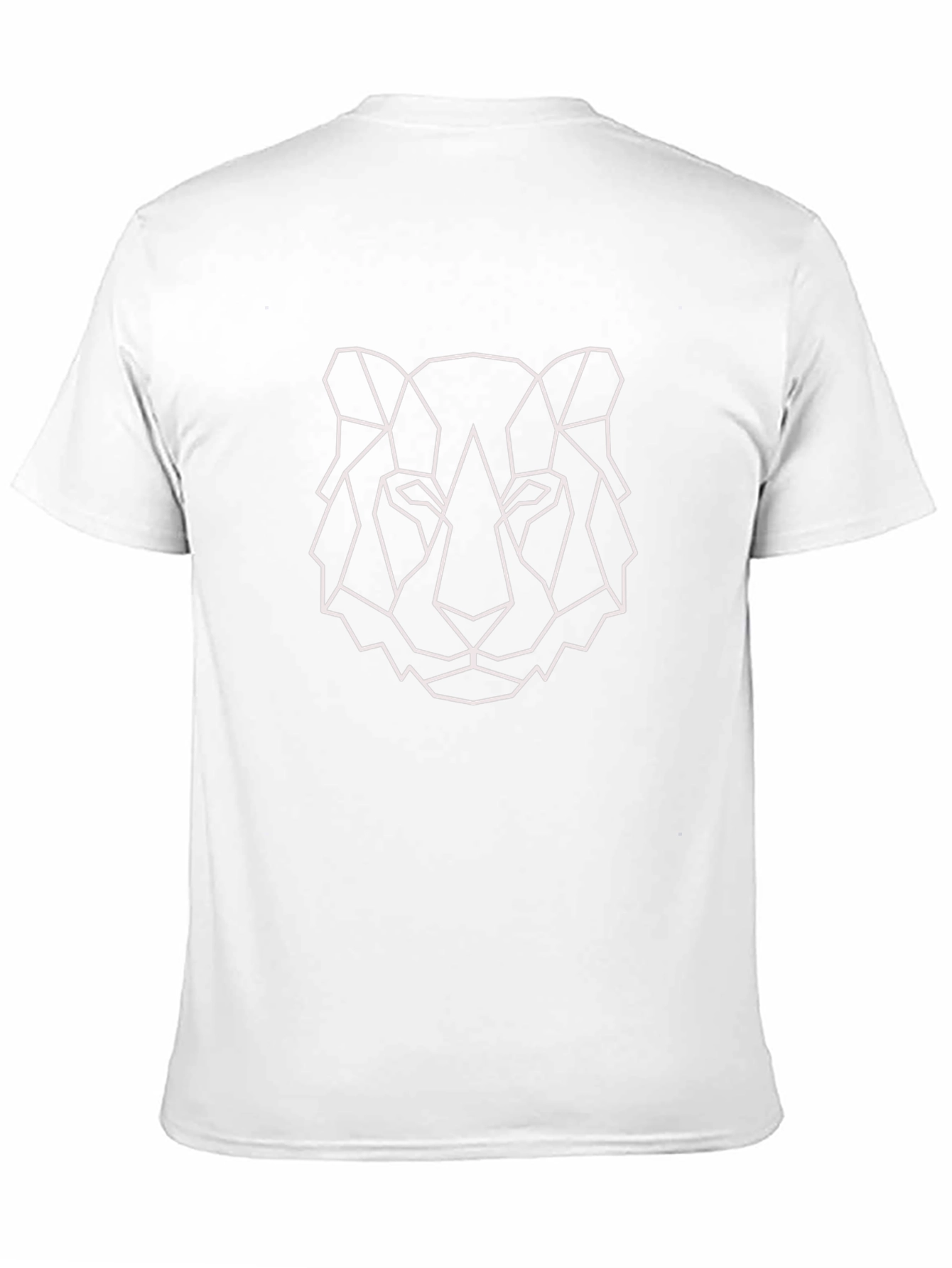Geometric Tiger Graphic Tee - Black