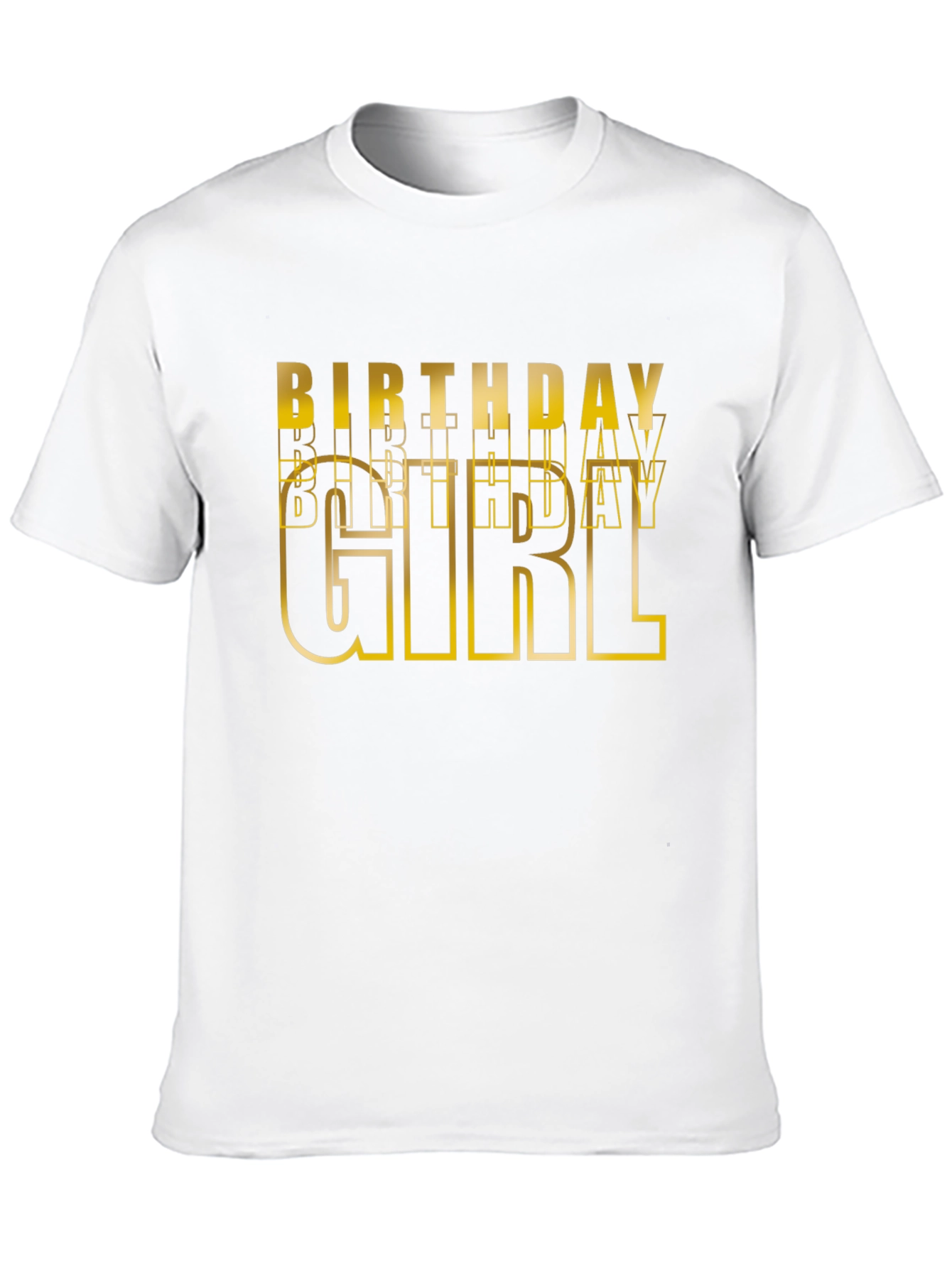 Birthday Girl Graphic Tee - Black Cotton T-Shirt