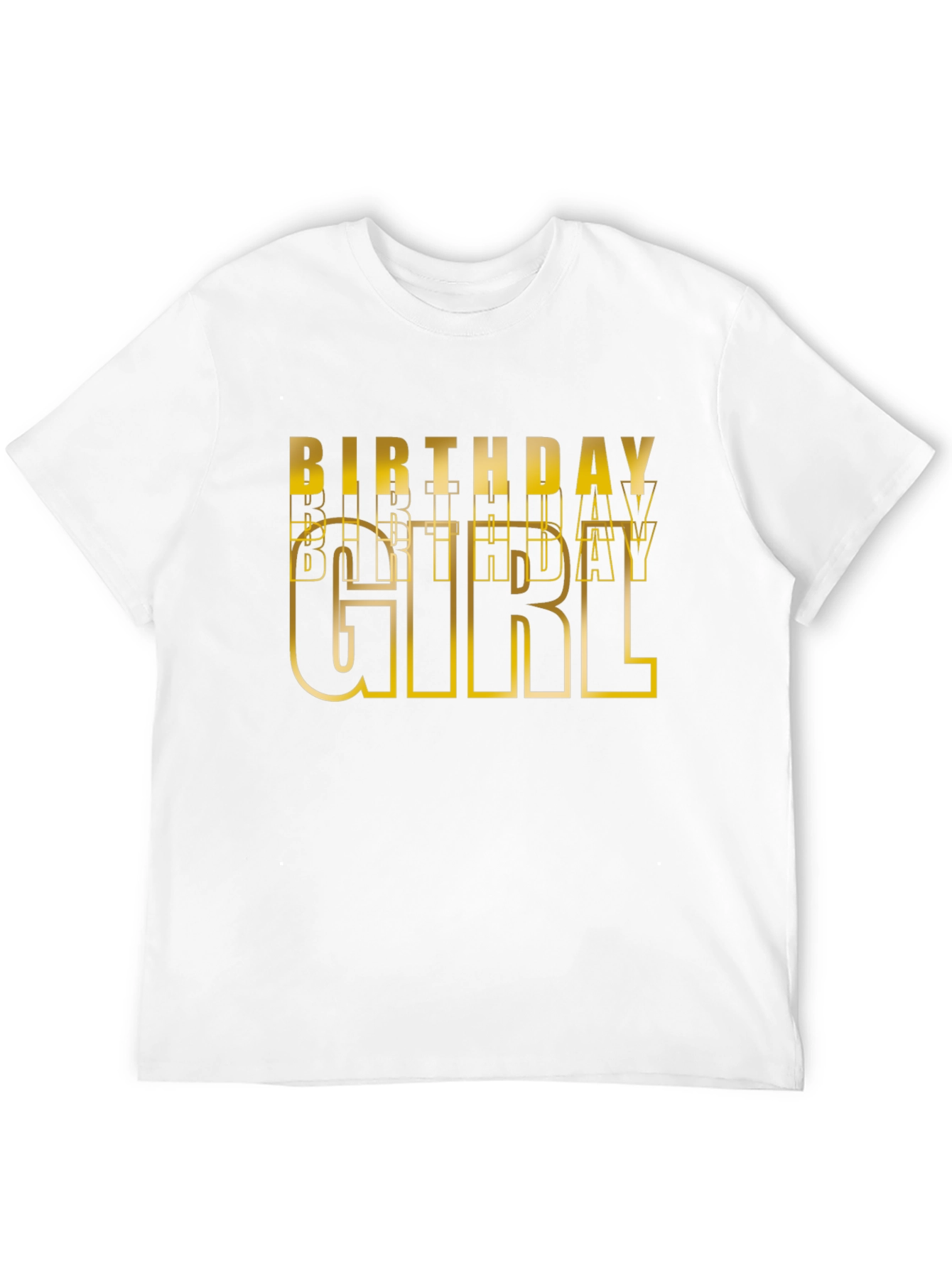 Birthday Girl Graphic Tee - Black Cotton T-Shirt
