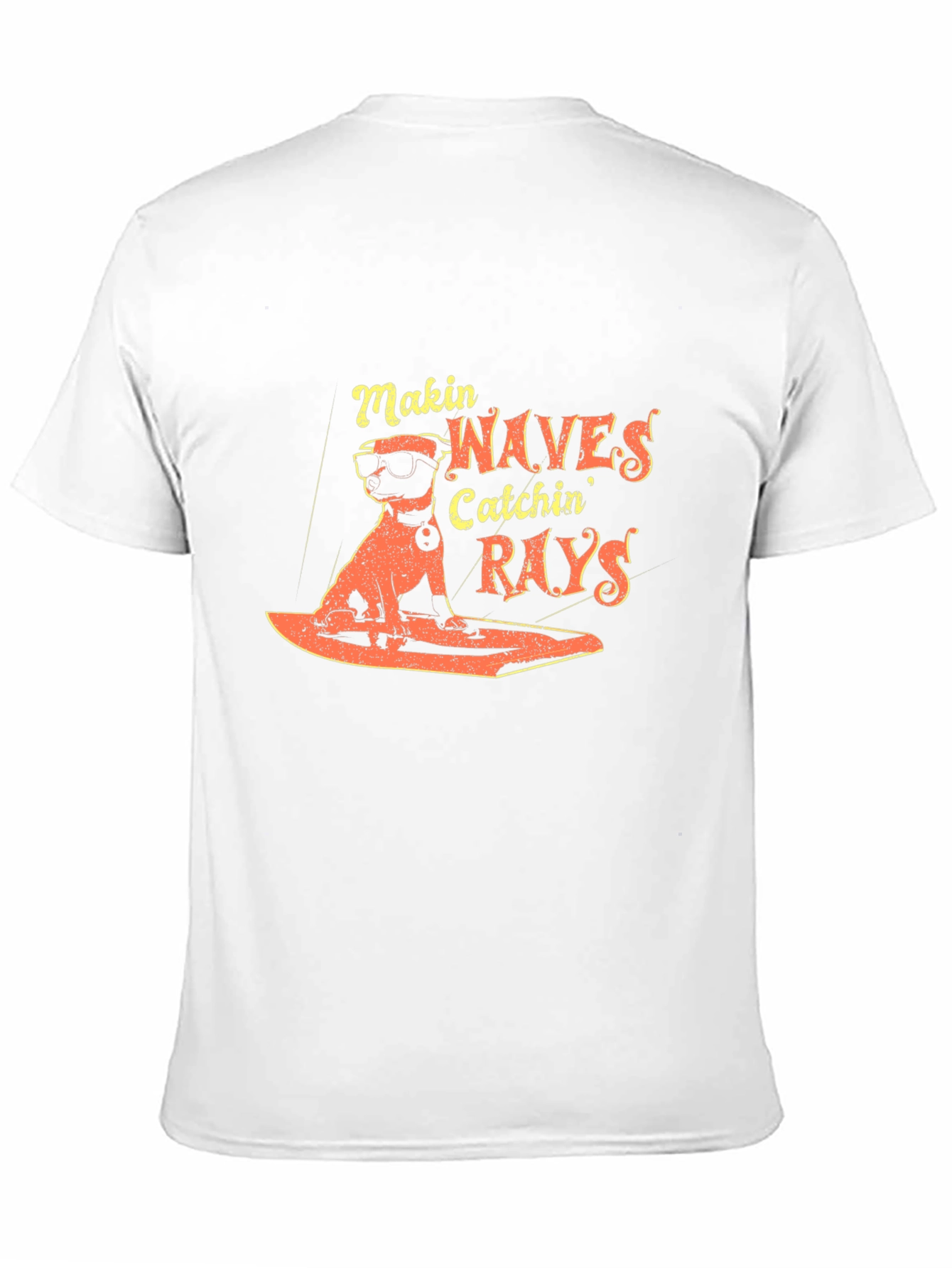 Cool Dog Surfing T-Shirt - Makin Waves Catchin Rays