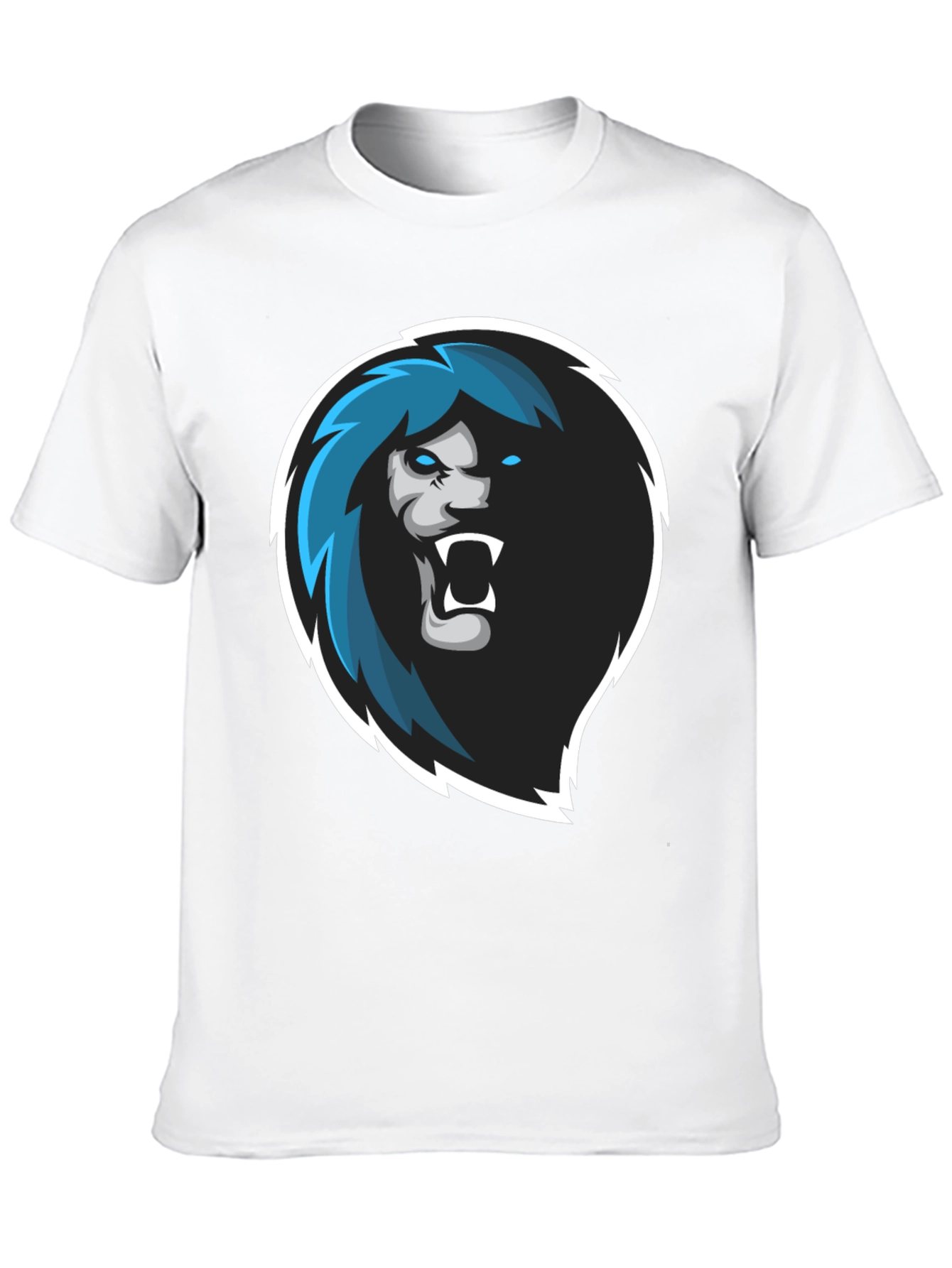 Lion Head Graphic Black T-Shirt