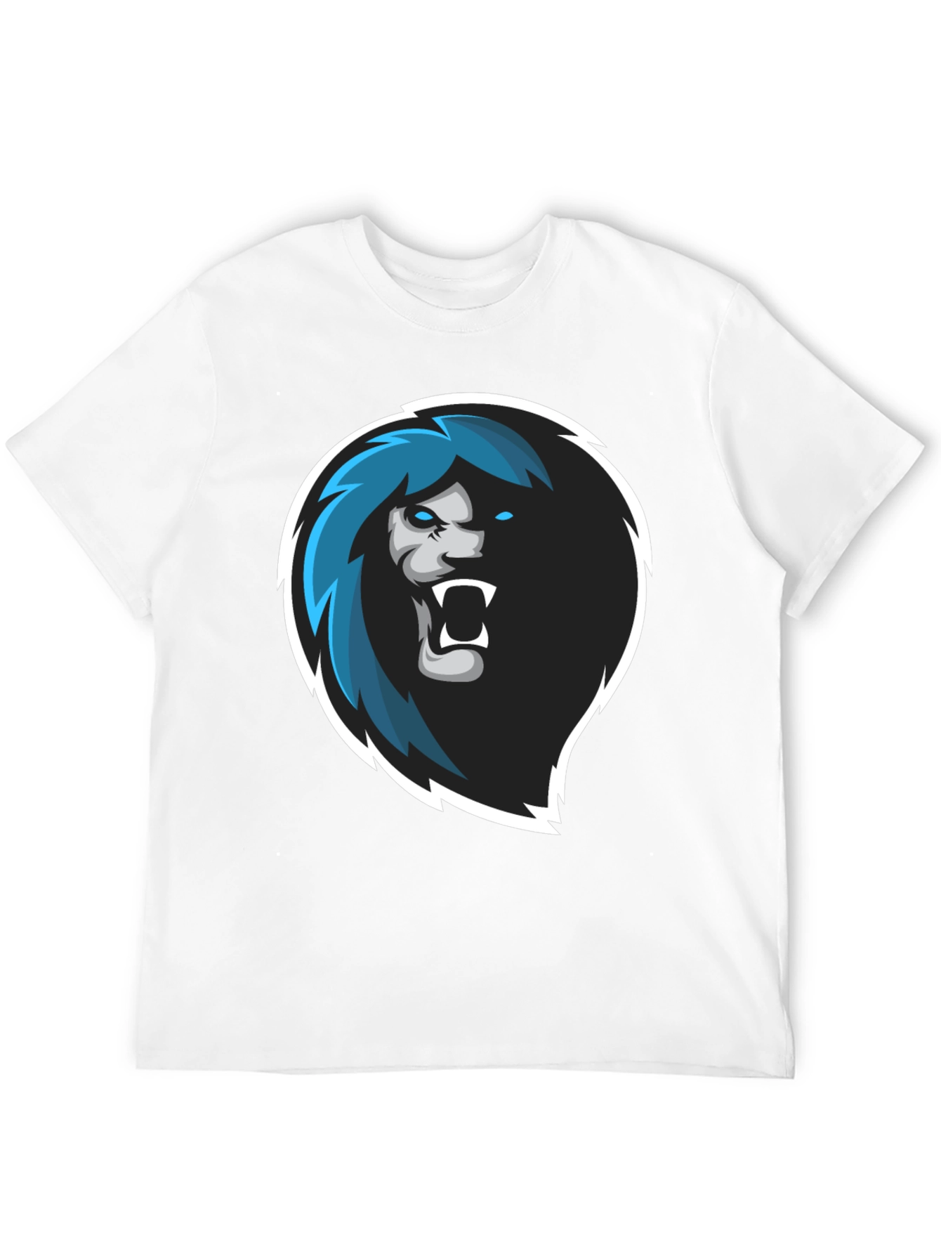 Lion Head Graphic Black T-Shirt