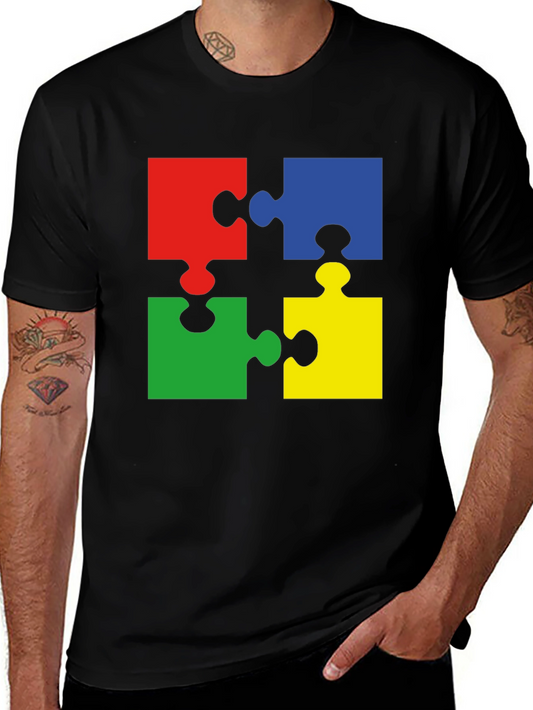Autism Awareness Puzzle Piece Graphic Tee