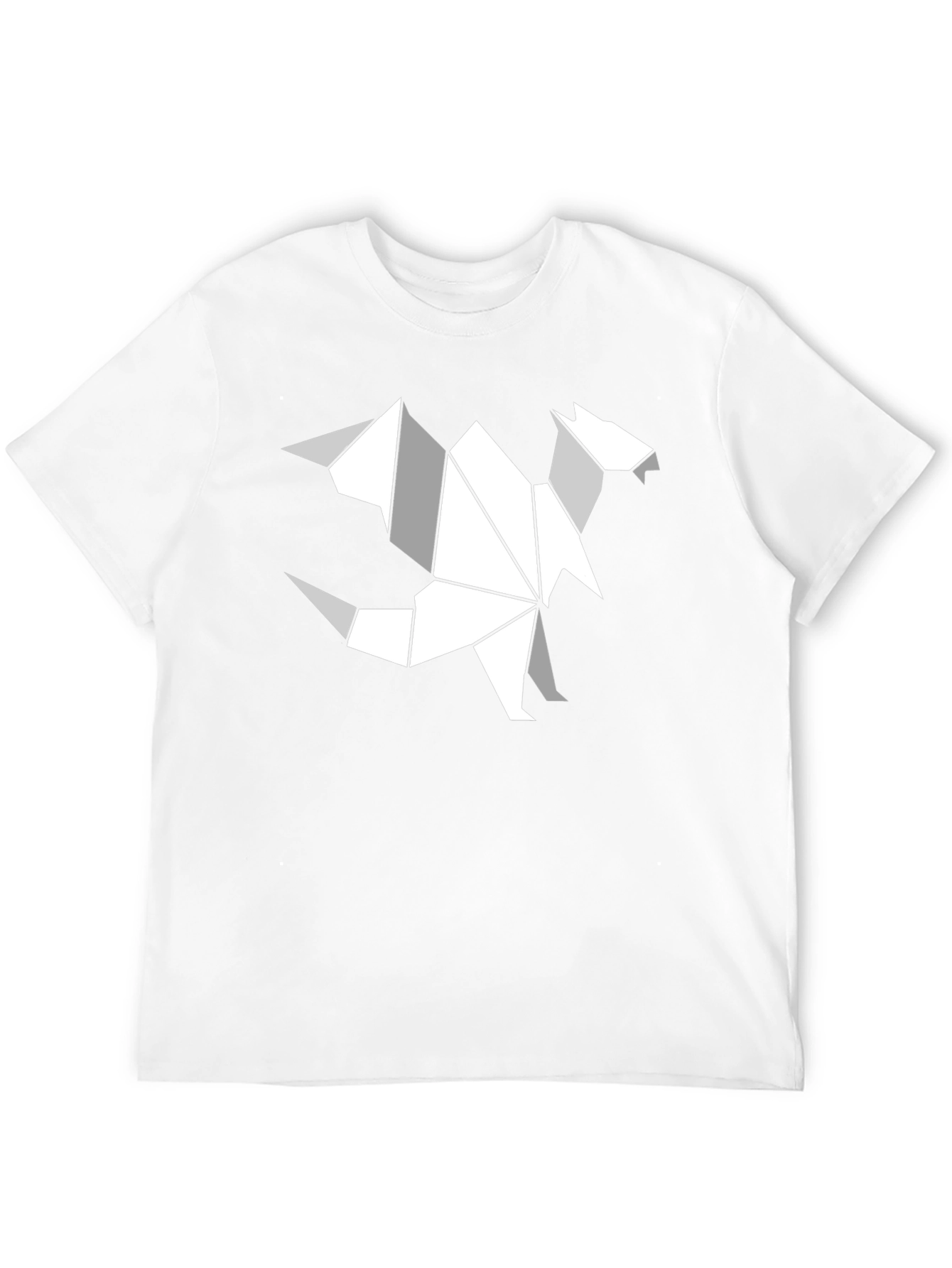 Origami Dragon Graphic T-Shirt - Black