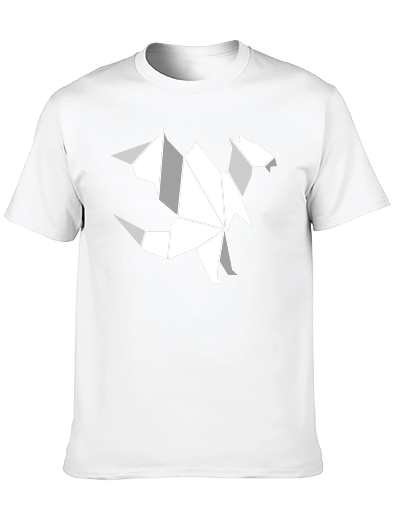 Origami Dragon Graphic T-Shirt - Black