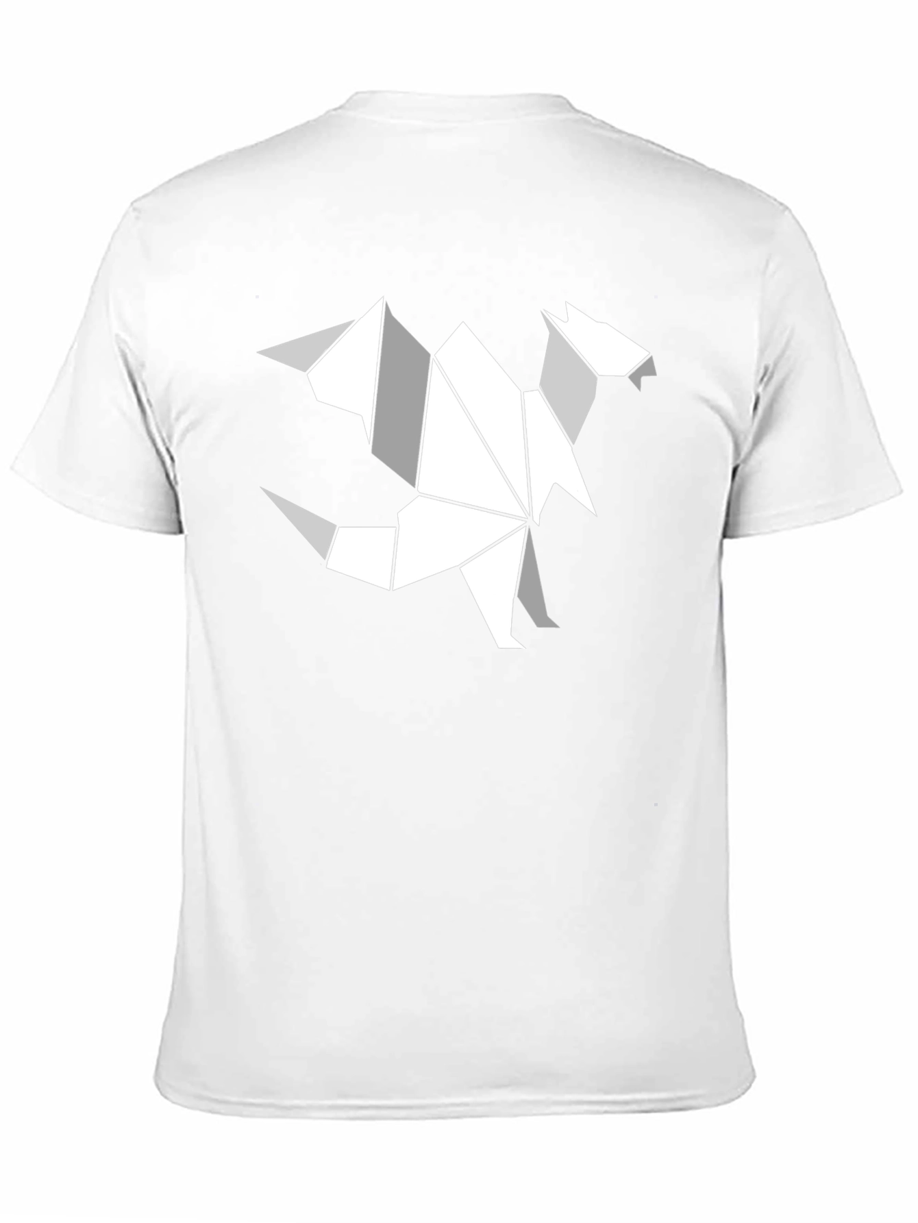 Origami Dragon Graphic T-Shirt - Black