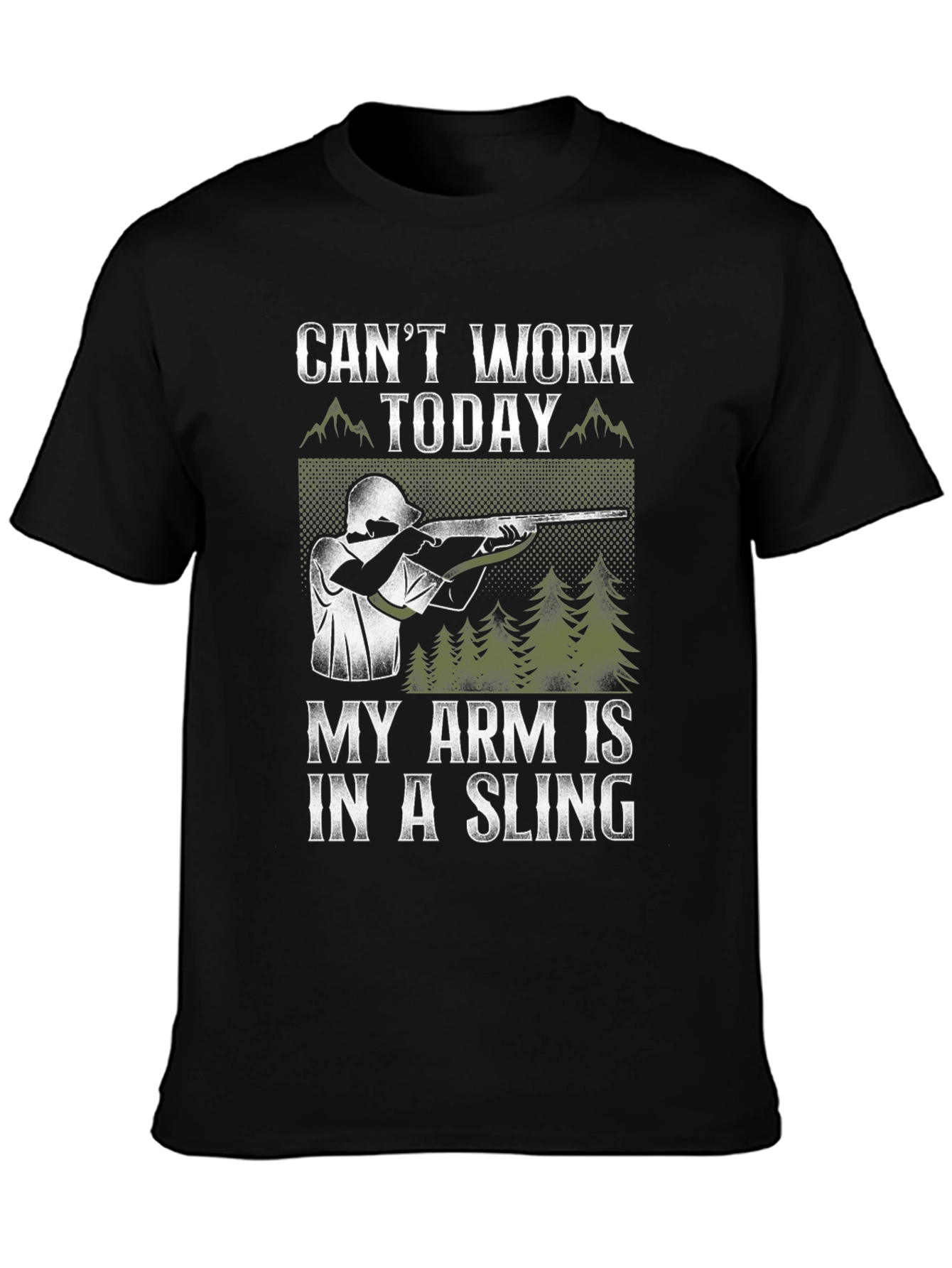 Cant Work Today Arm in Sling T-Shirt