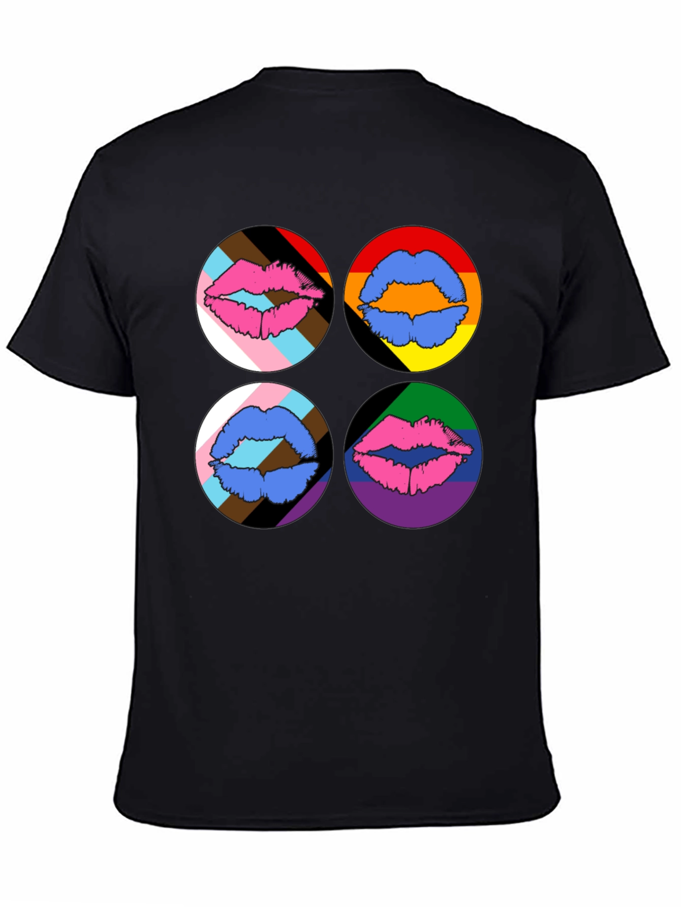 Pride Lips Graphic Tee - Black