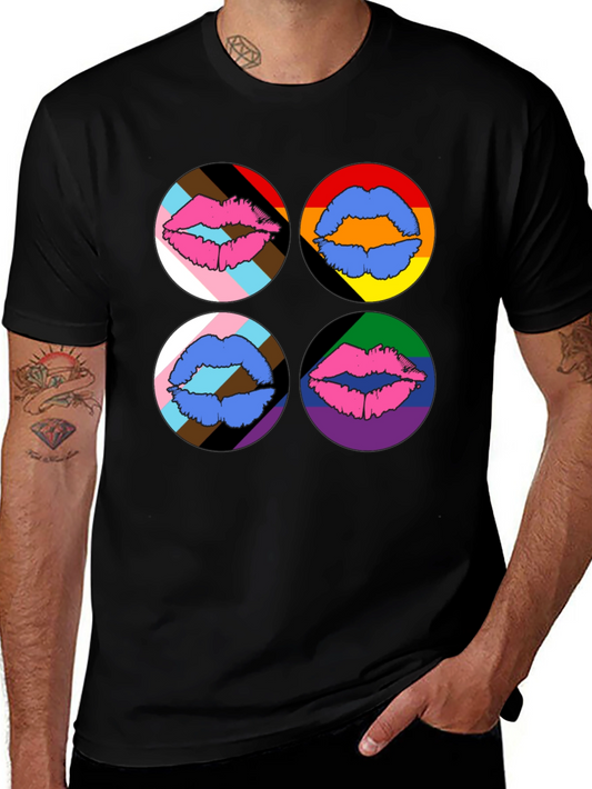 Pride Lips Graphic Tee - Black